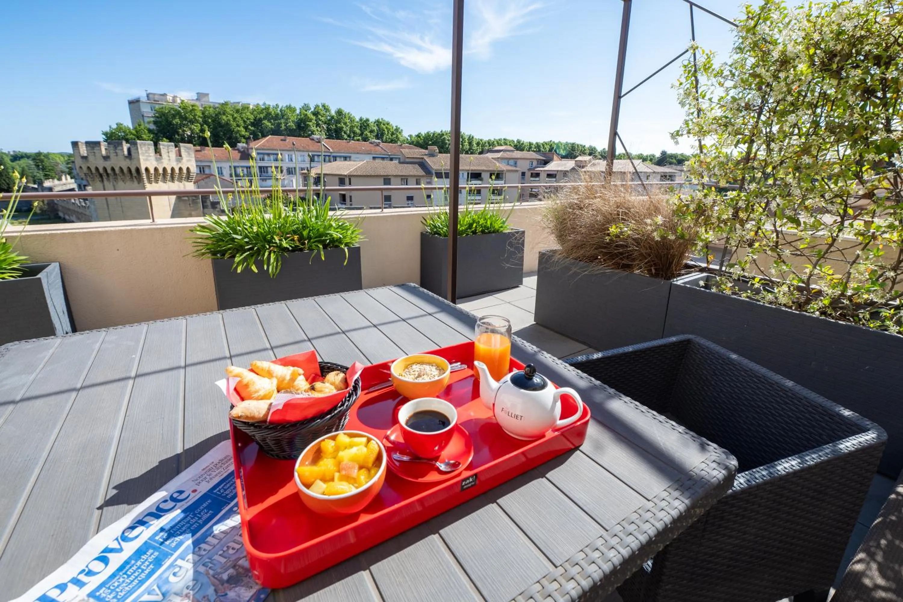 Balcony/Terrace in ibis Avignon Centre Pont De L'Europe