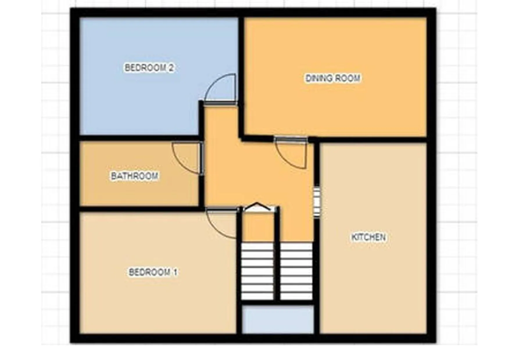 Floor plan in Westwood Cottage License #059-2024