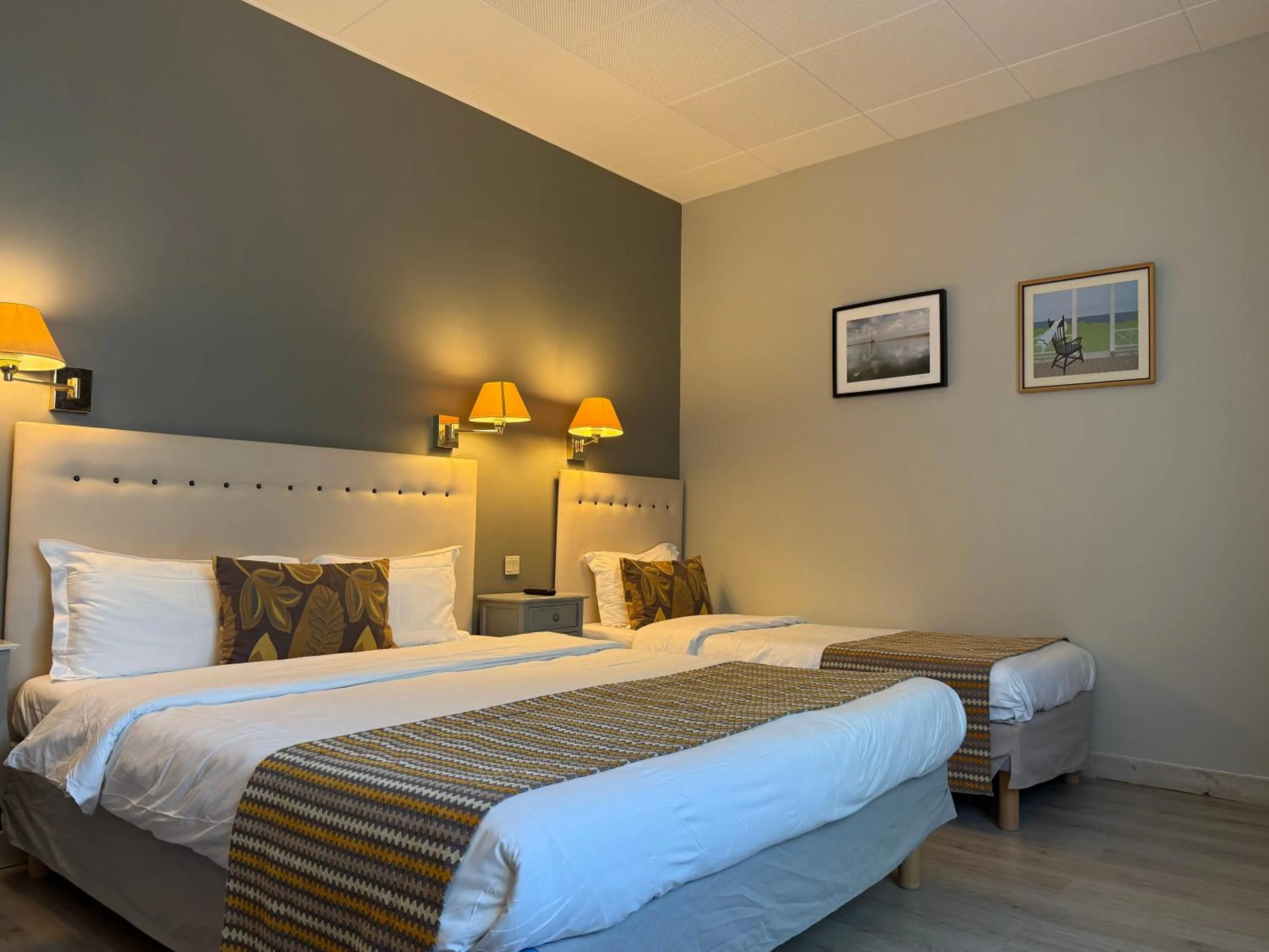 Bed in Hotel des Pins