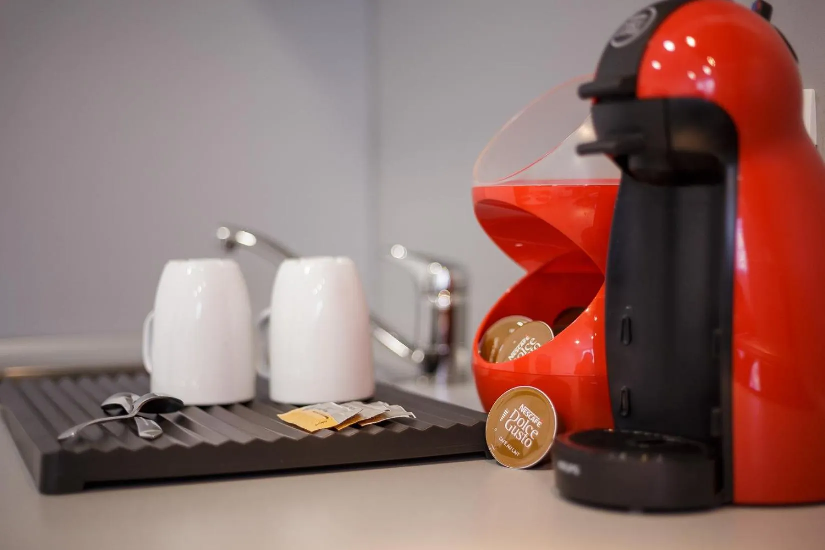 Coffee/tea facilities in Aspalathos Centar Holiday - City center, a few minutes' walking distance to the UNESCO Palace, parking lot in front of the apartment