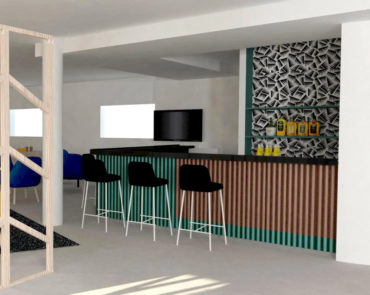 Lounge or bar in ibis Styles Marseille Plan de Campagne