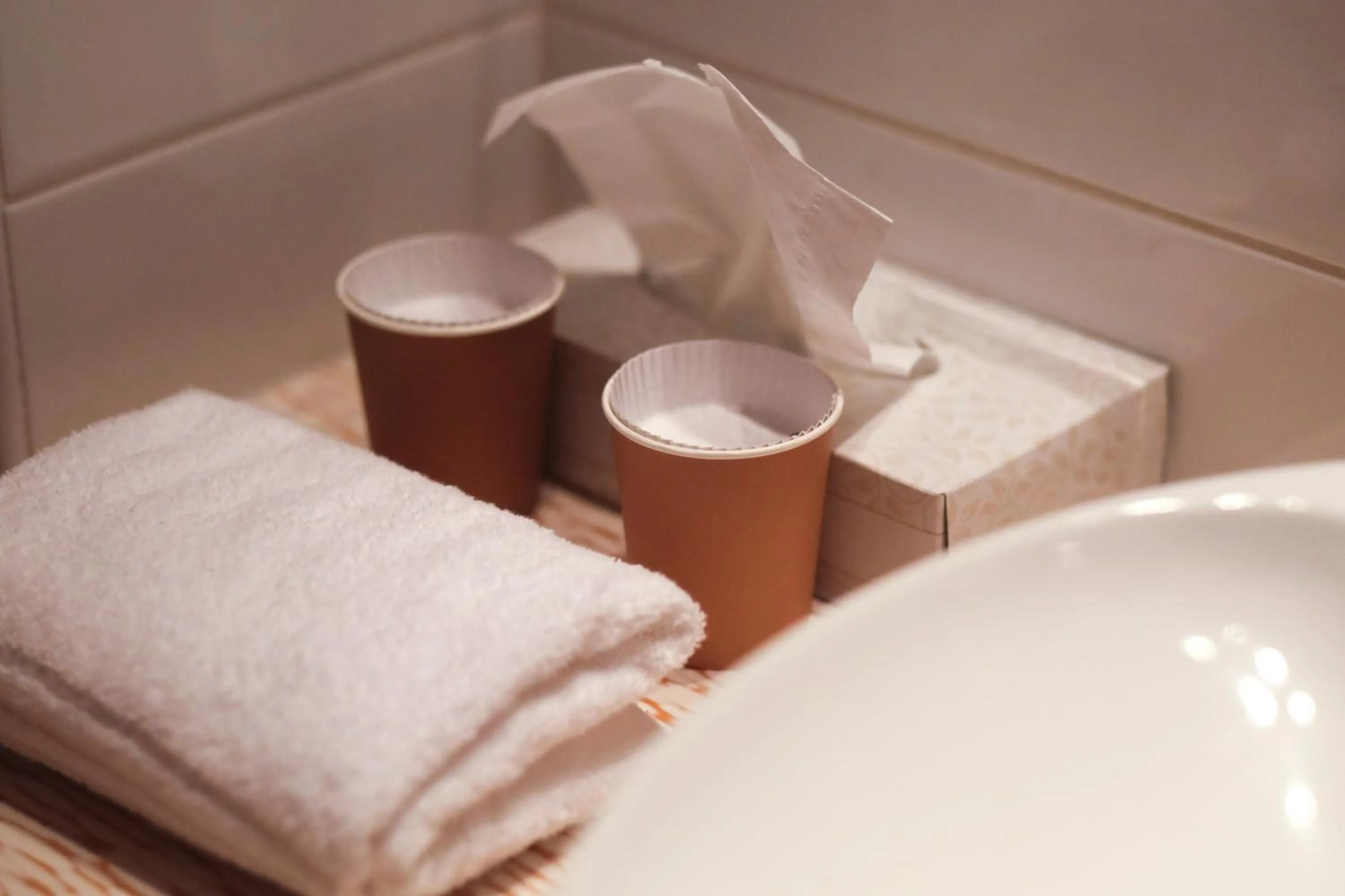 Bathroom in ibis Styles Le Puy en Velay