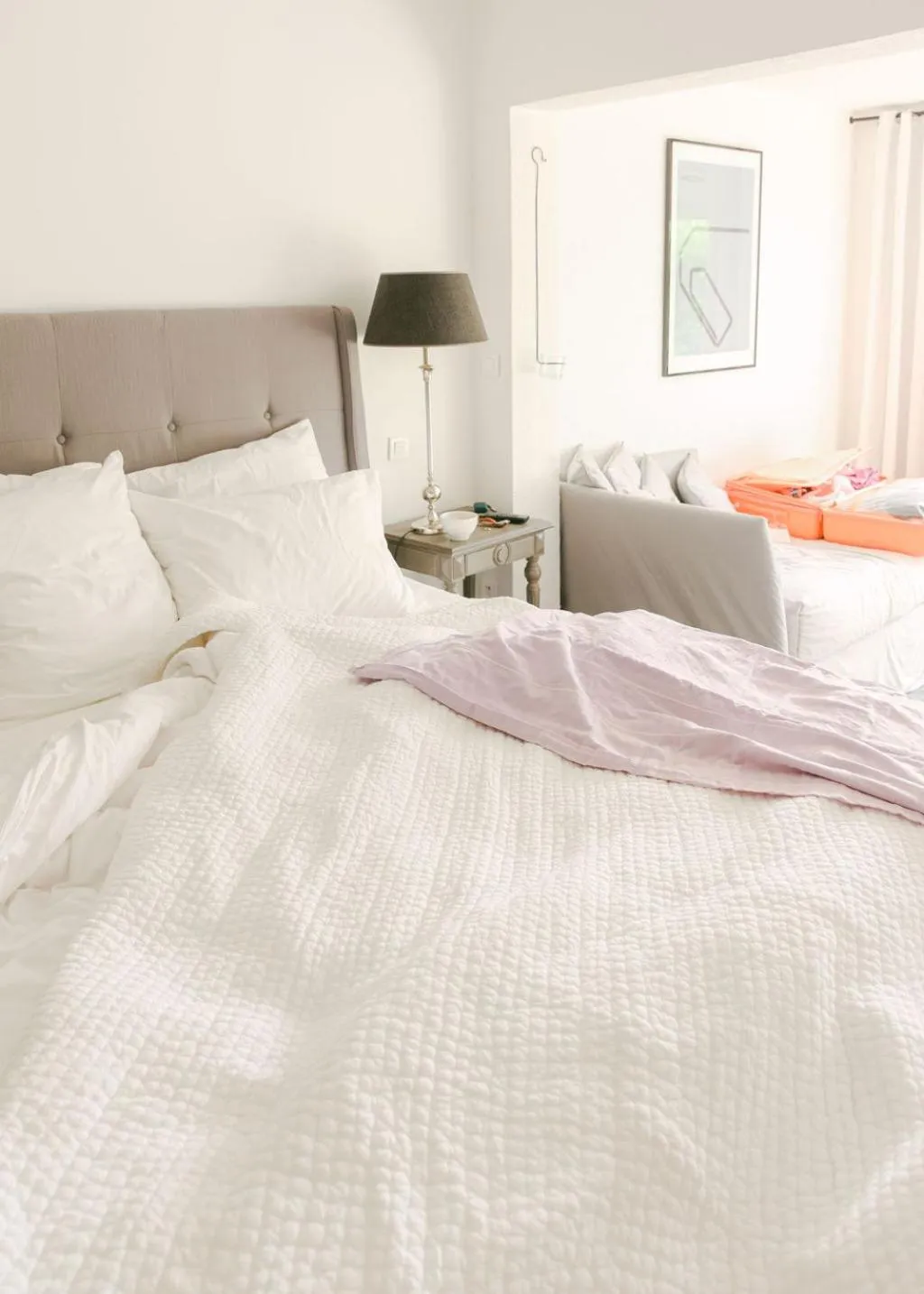 Bedroom, Bed in Hôtel Font Mourier