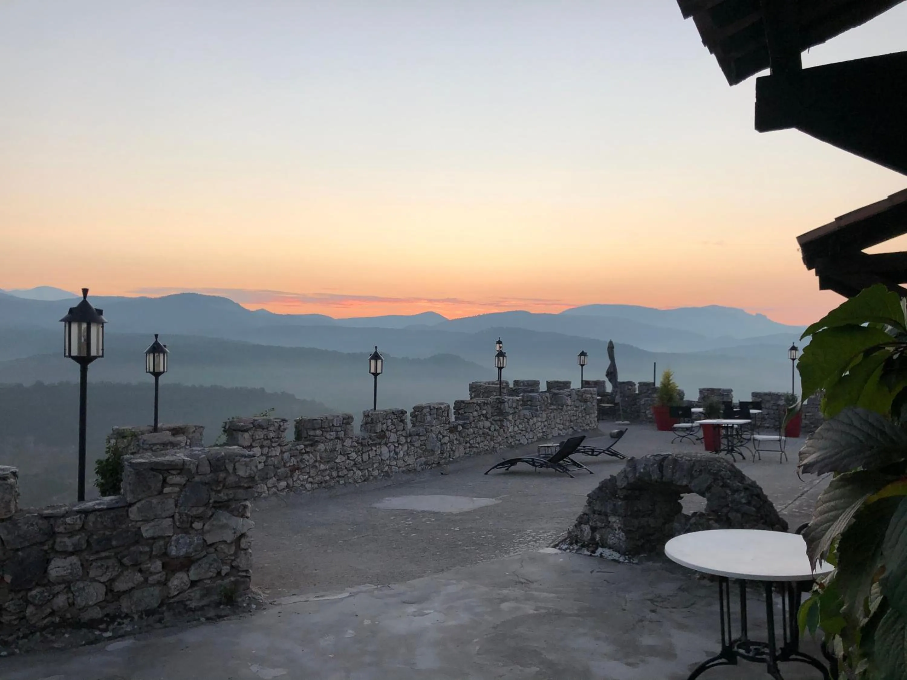 Sunrise in Château de Trigance