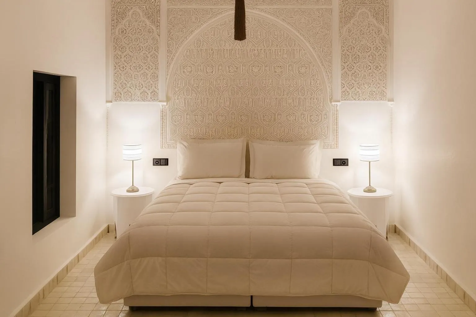 Bed in Riad Bijoux Marrakech