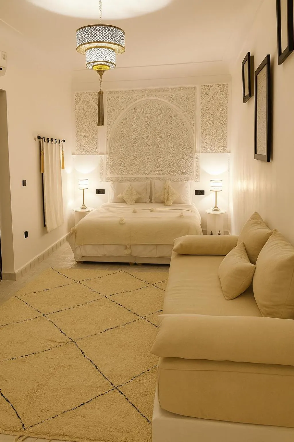 Bed in Riad Bijoux Marrakech