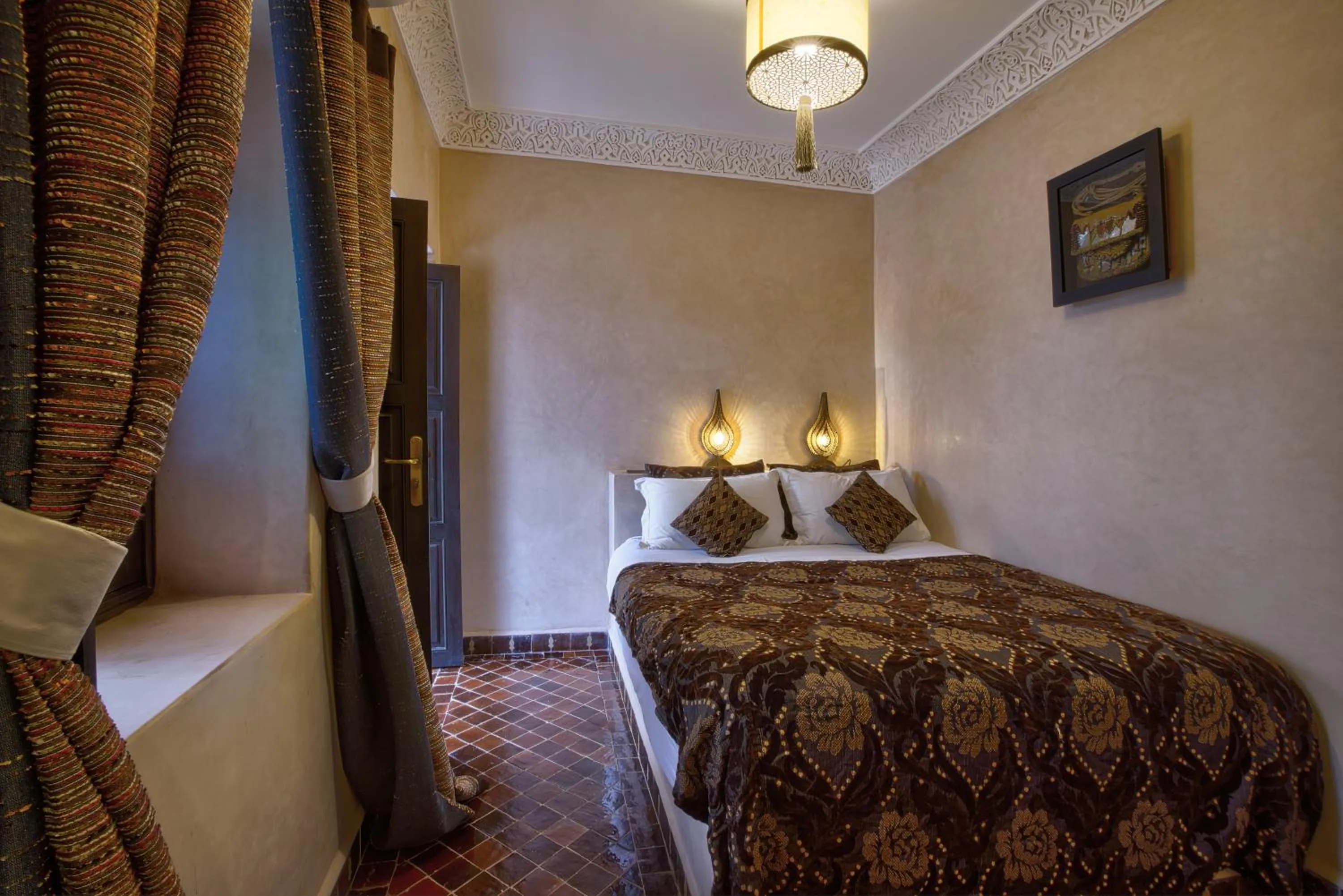 Bed in Riad Bijoux Marrakech