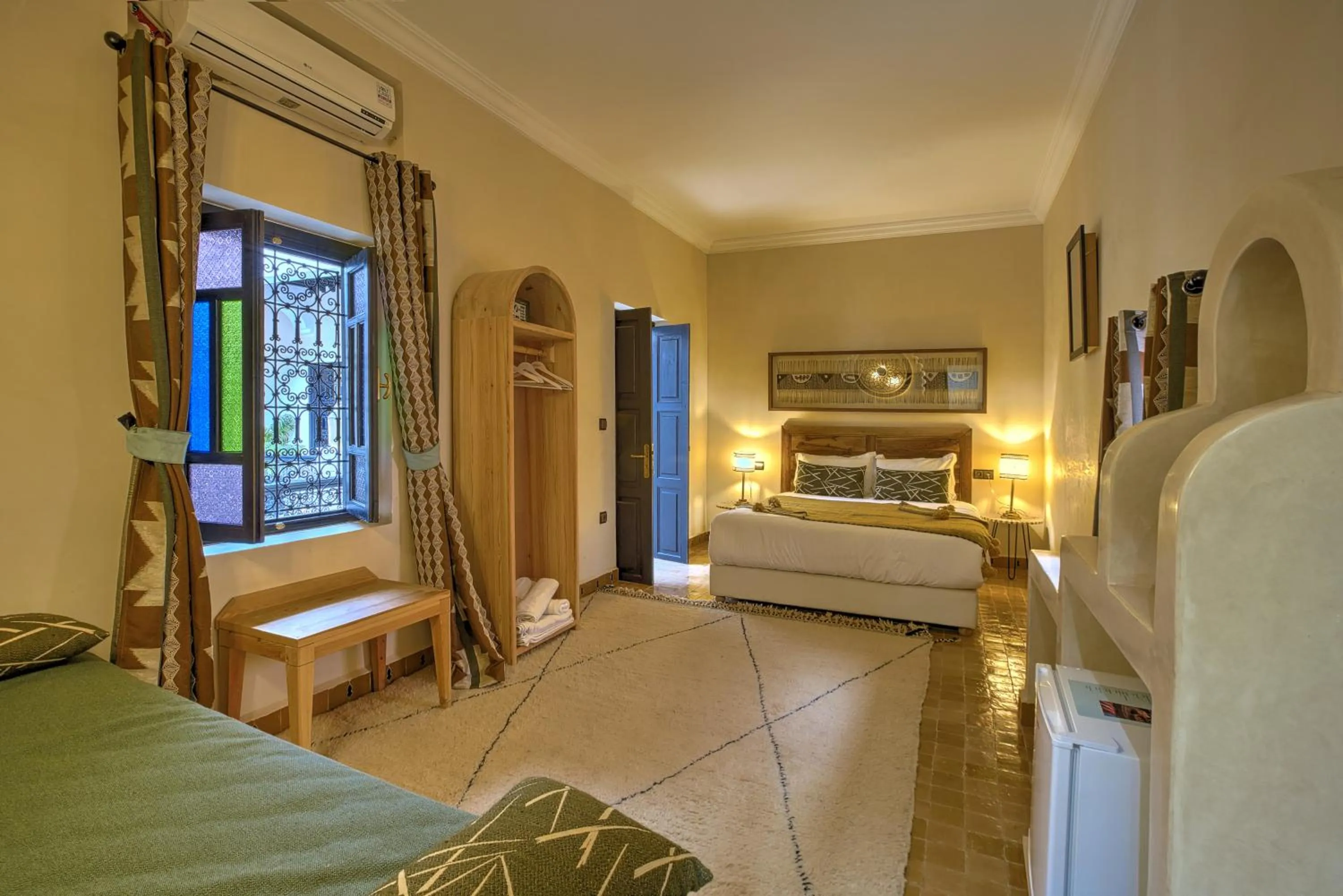 Living room, Bed in Riad Bijoux Marrakech