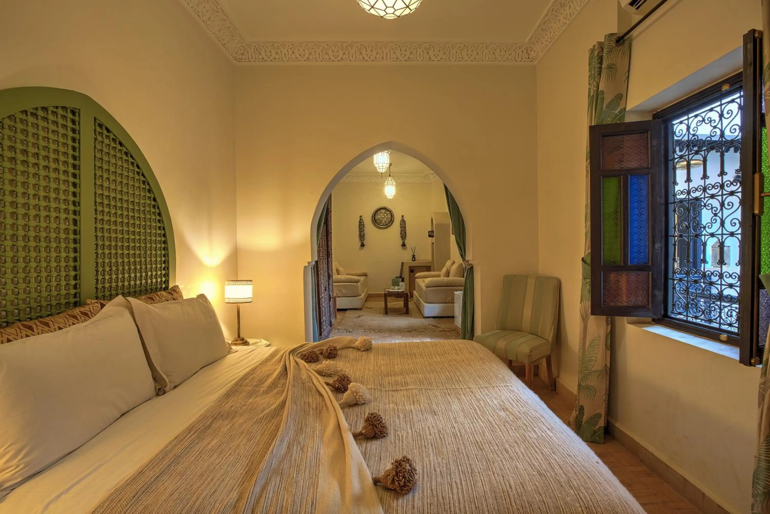 Bed in Riad Bijoux Marrakech