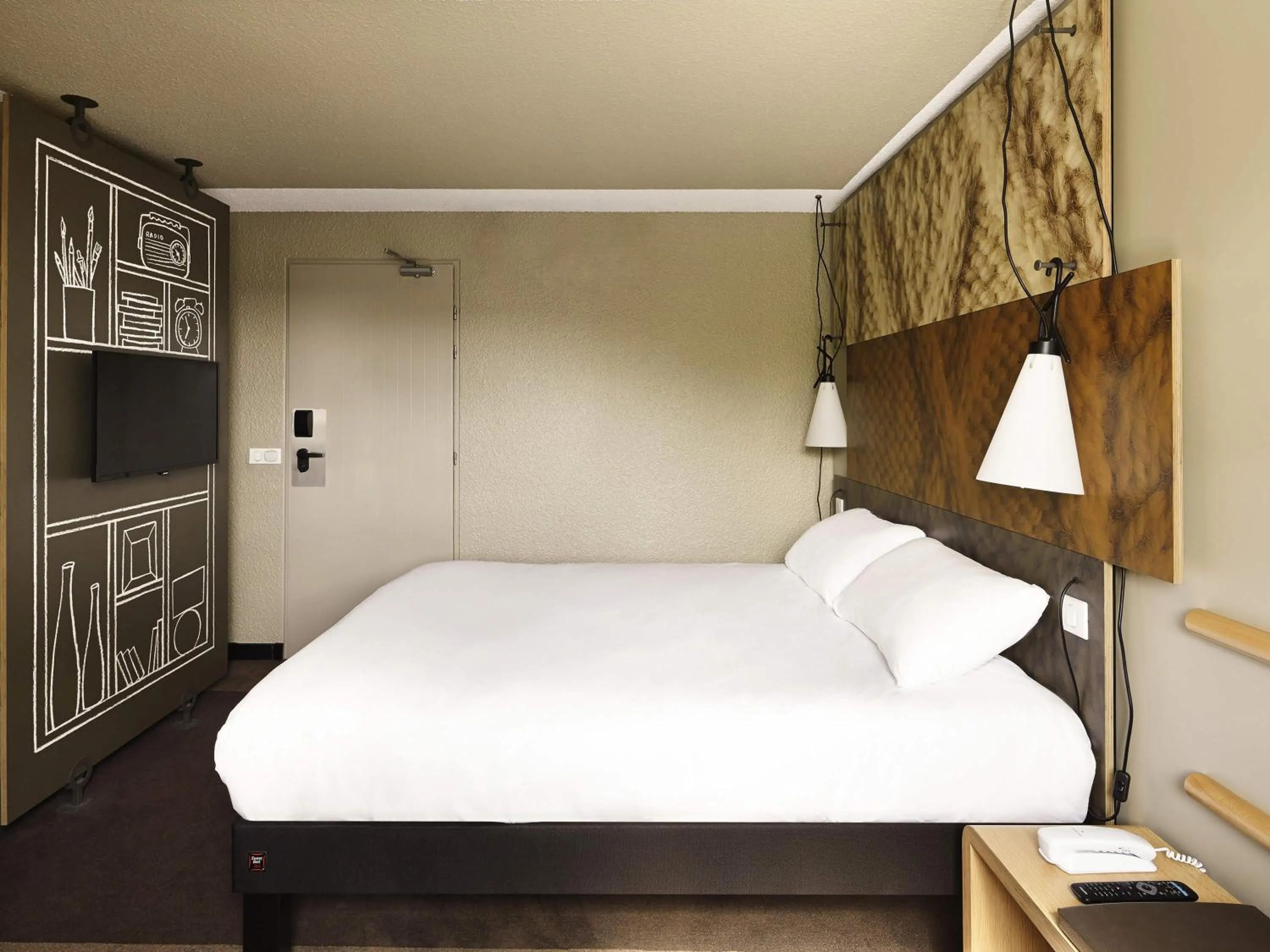 Bedroom, Bed in ibis Marne La Vallee Champs-sur-Marne