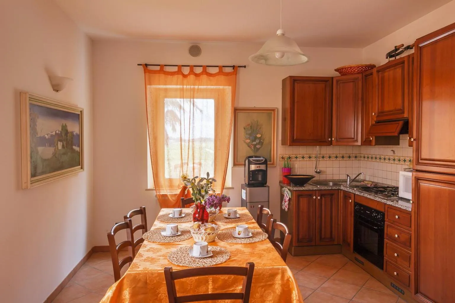 Kitchen or kitchenette in B&B Centro Ippico Andrea