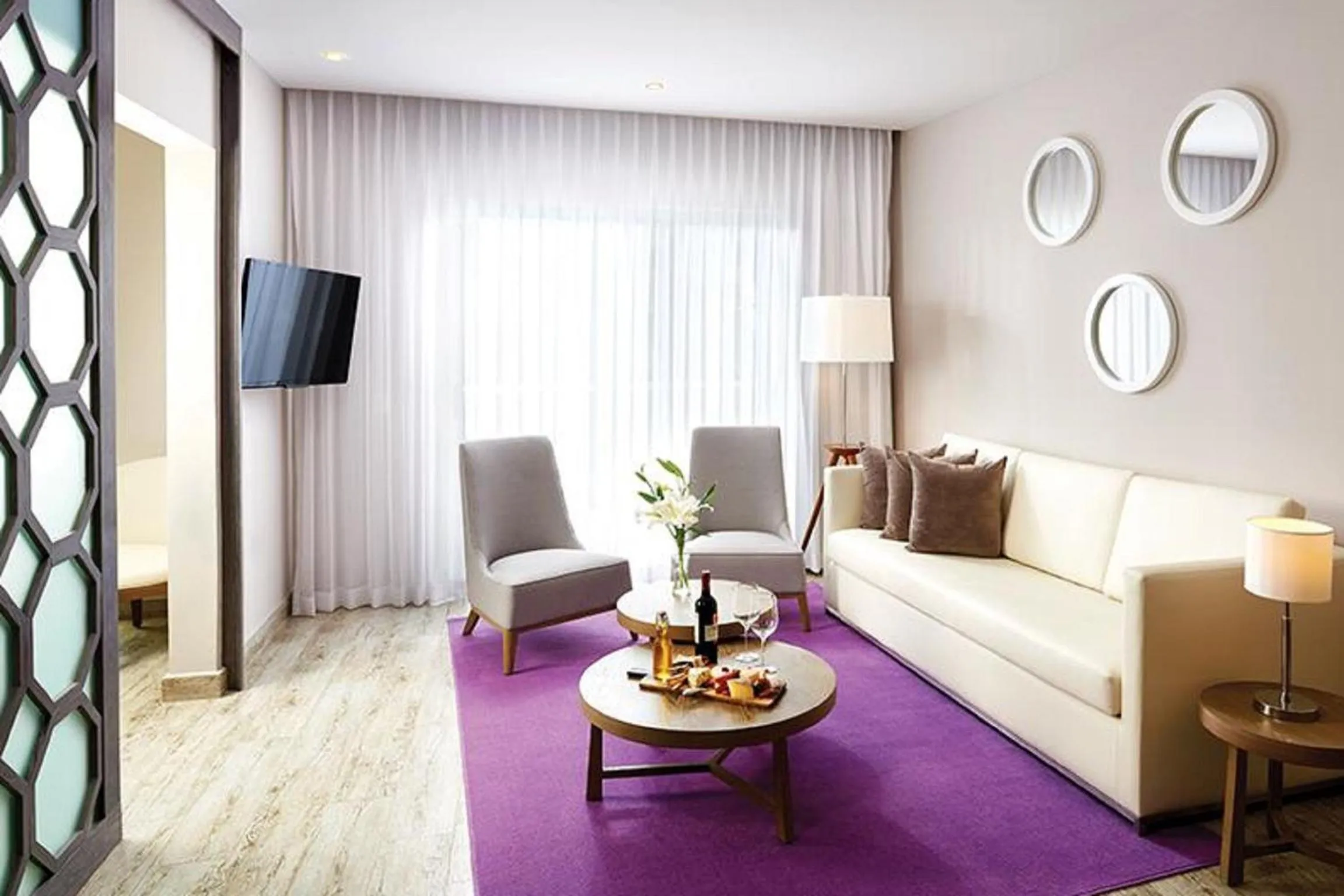 TV and multimedia, Seating Area in Residences at The Fives