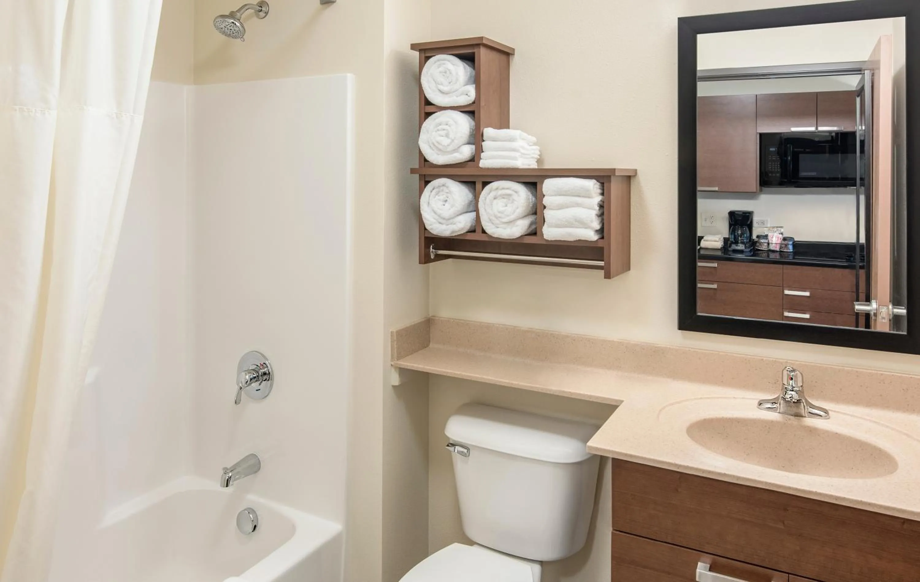 Bathroom in My Place Hotel-Loveland, CO