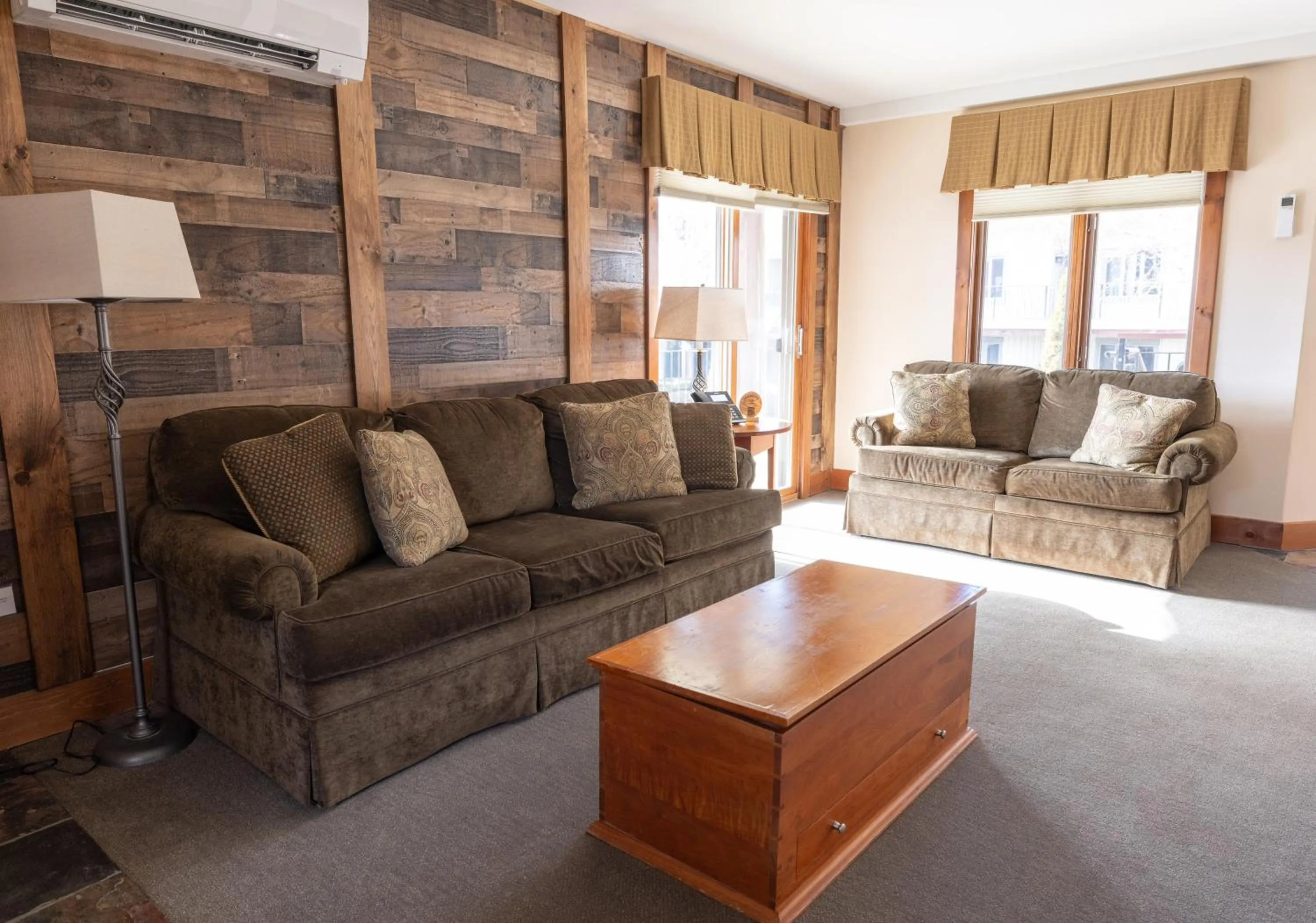 Living room in Winwood Condominiums by Windham Mountain Club