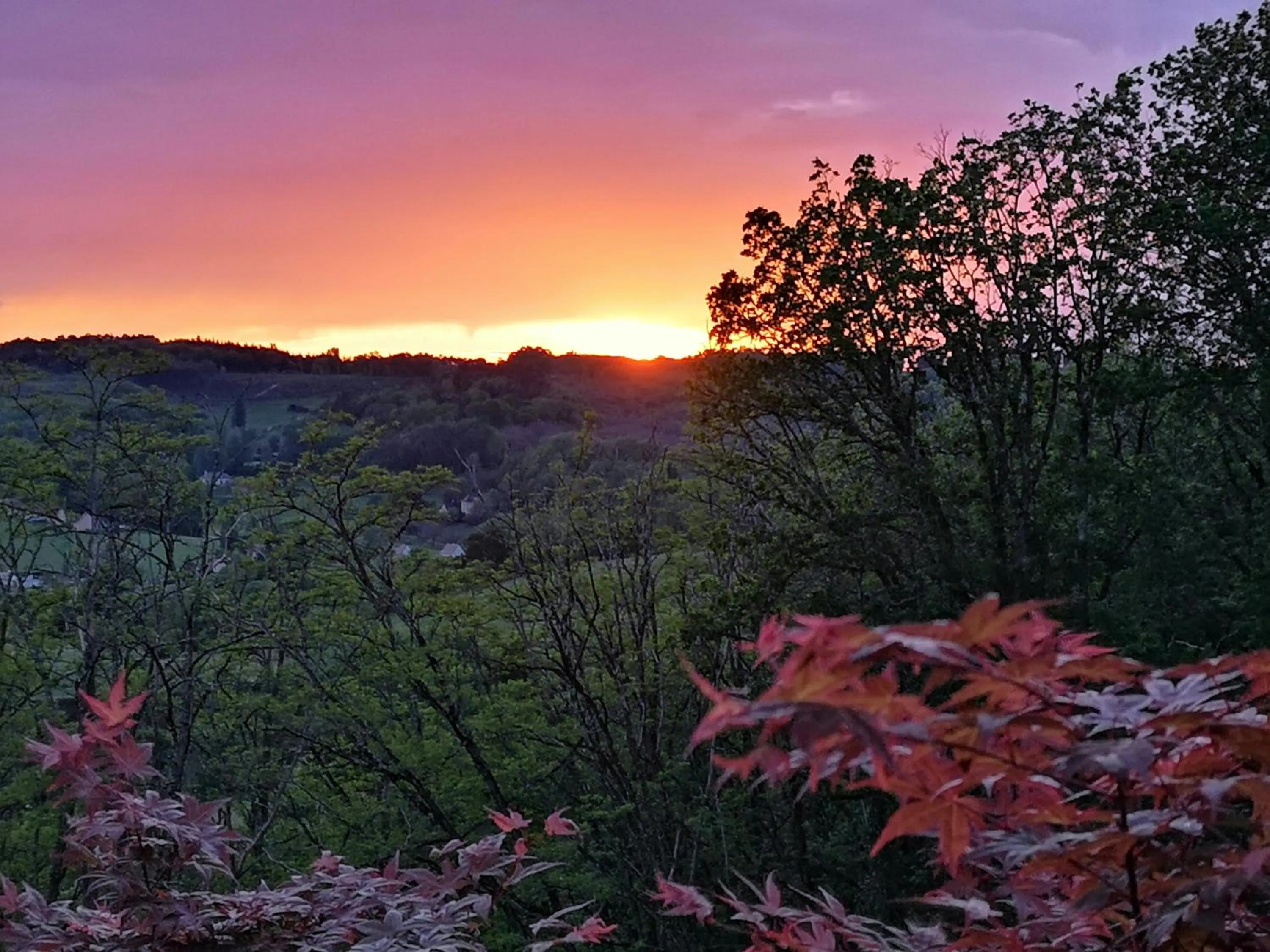 Sunset in Hotel de la Pagézie