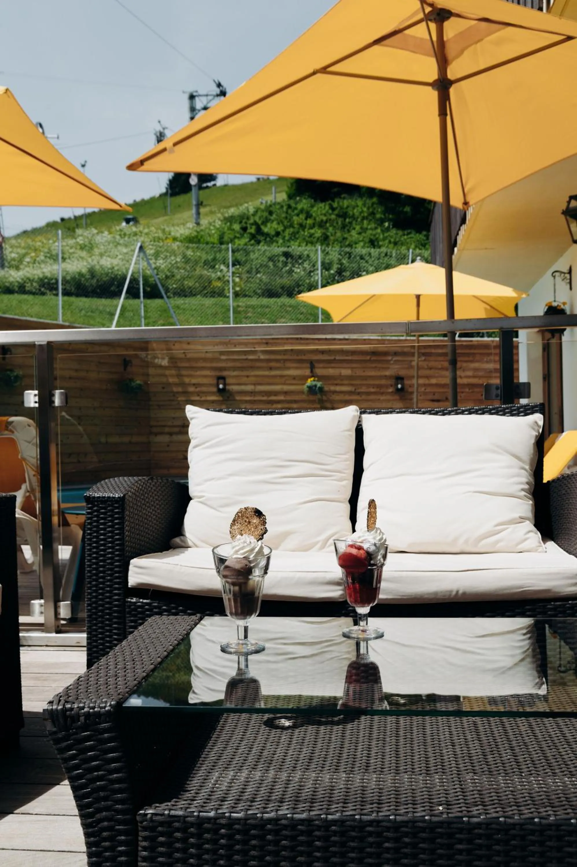 Patio in Hôtel Le Christania