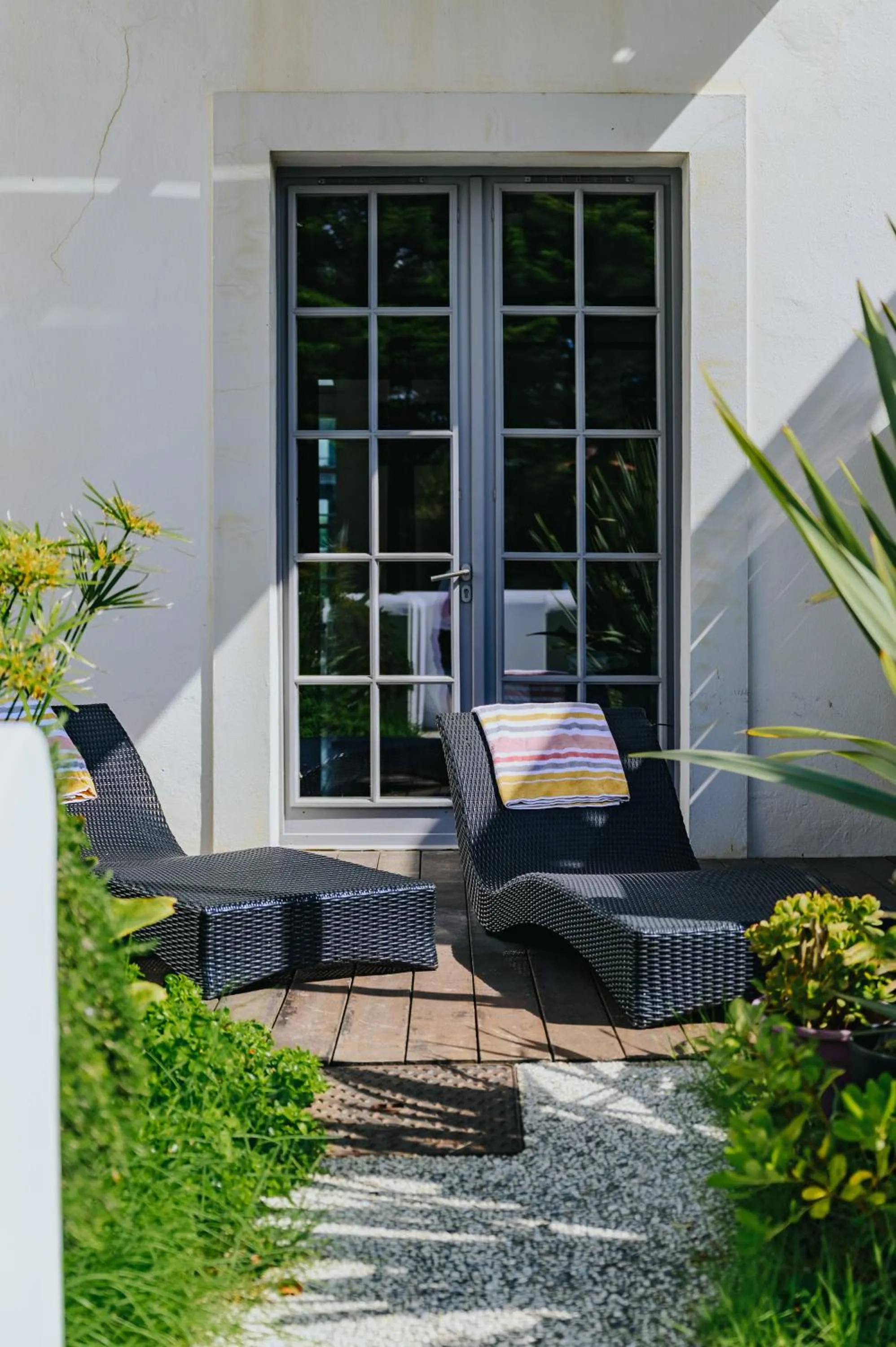 Patio in Villa Clara, Résidence face à l'océan et au golf de Chiberta