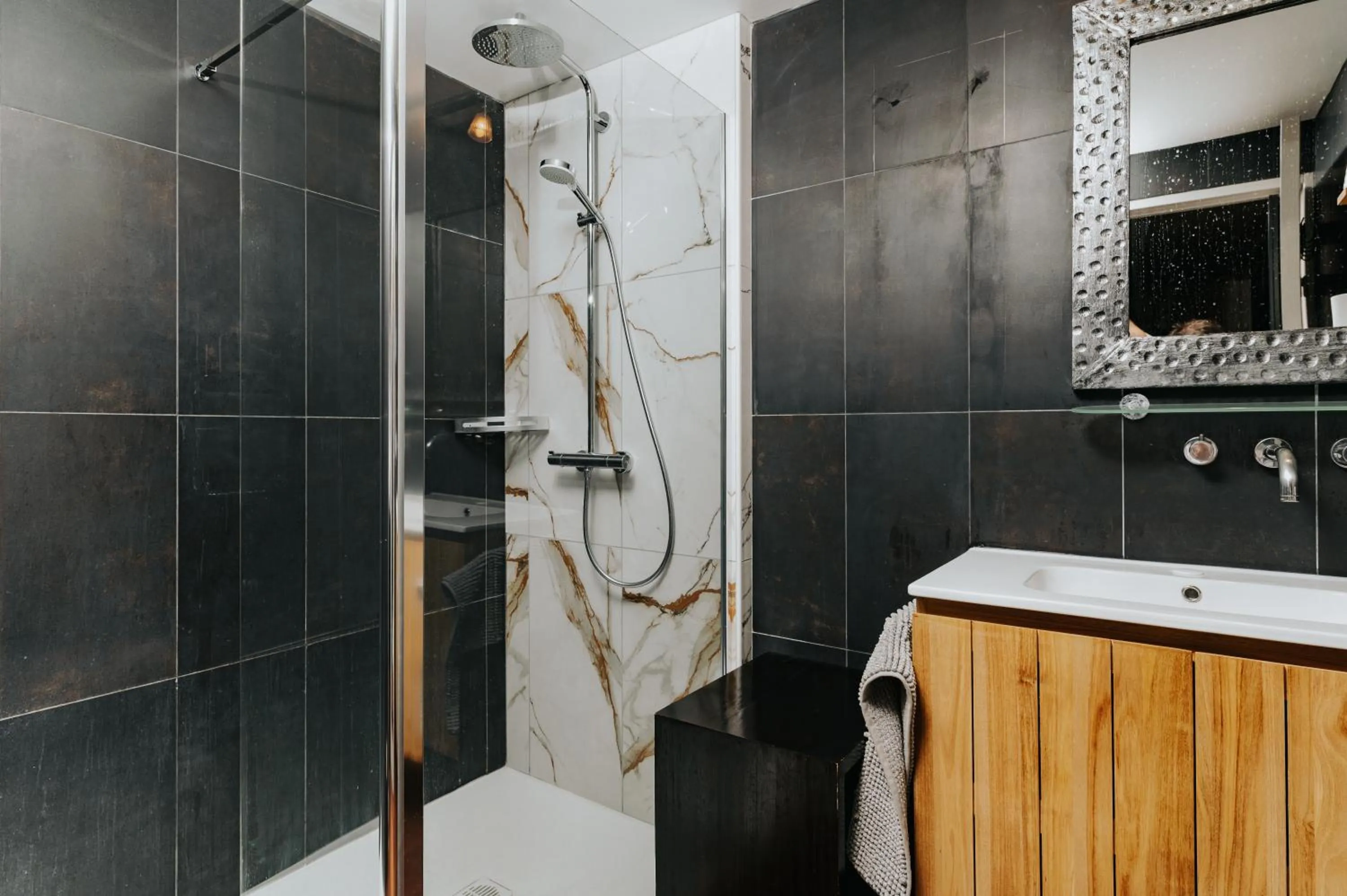 Shower in Villa Clara, Résidence face à l'océan et au golf de Chiberta