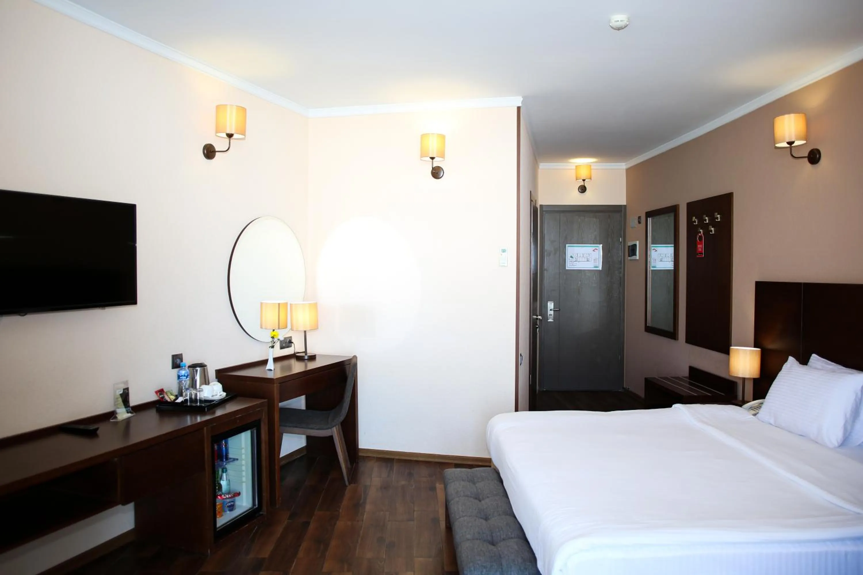 Bed in Hotel Corner Inn