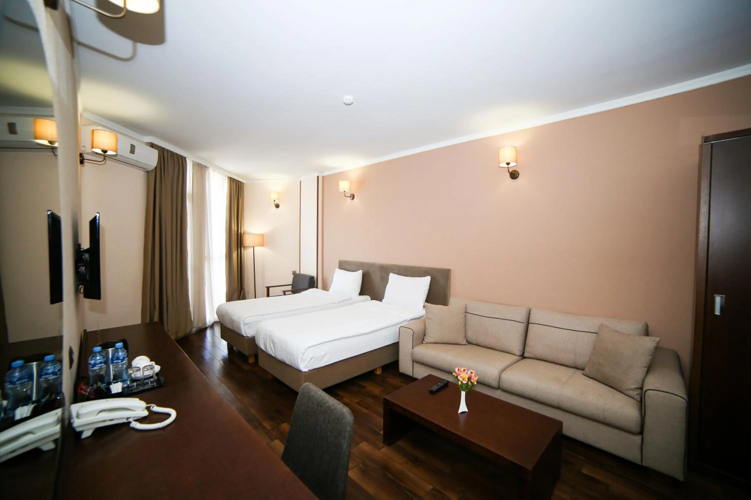 Bed in Hotel Corner Inn