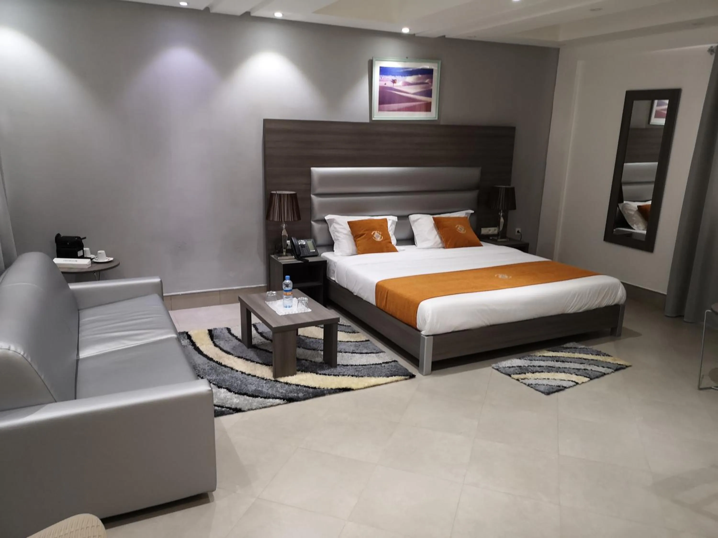 Bed in Nouakchott Hotel