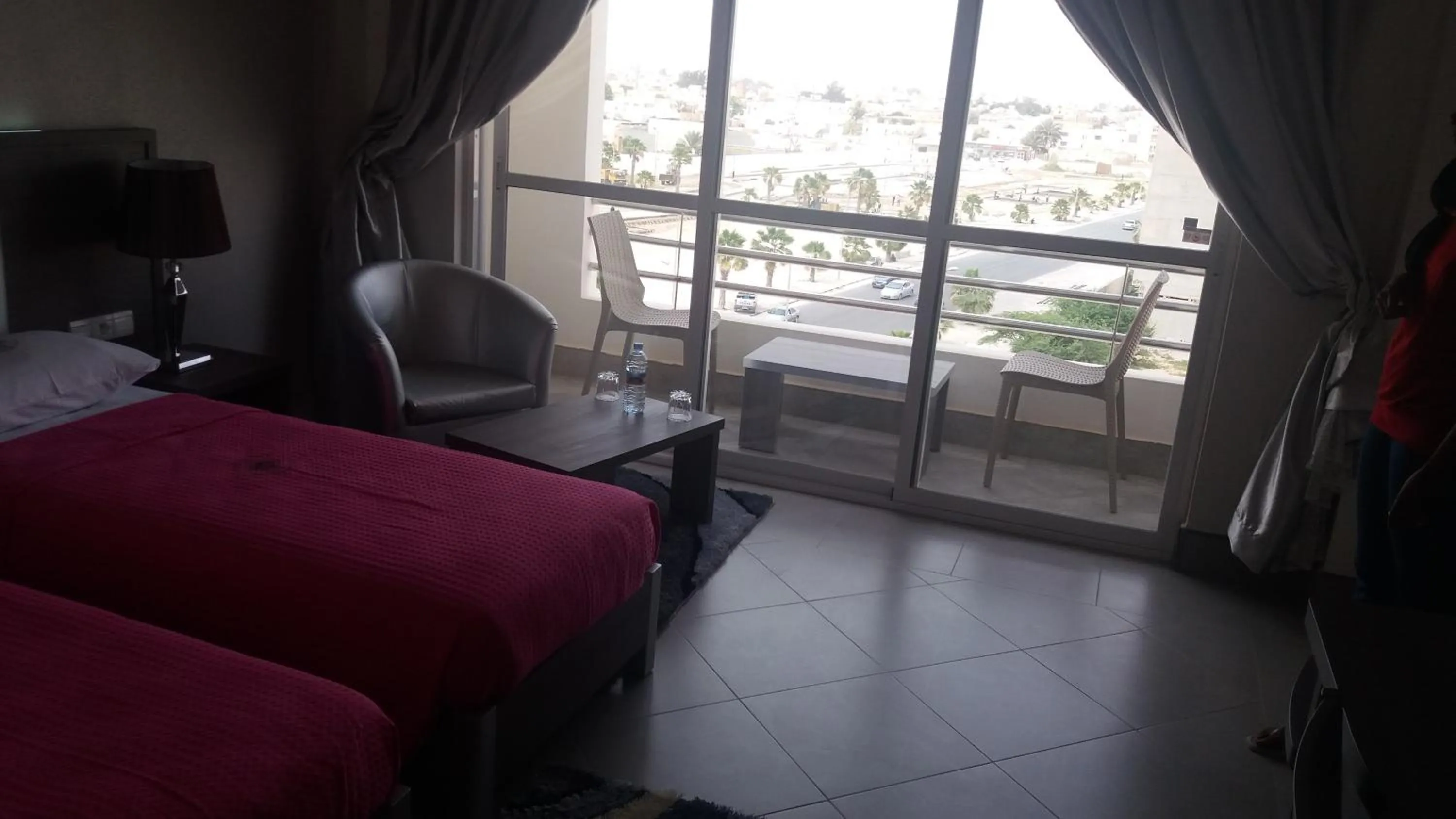 Balcony/Terrace, Bed in Nouakchott Hotel