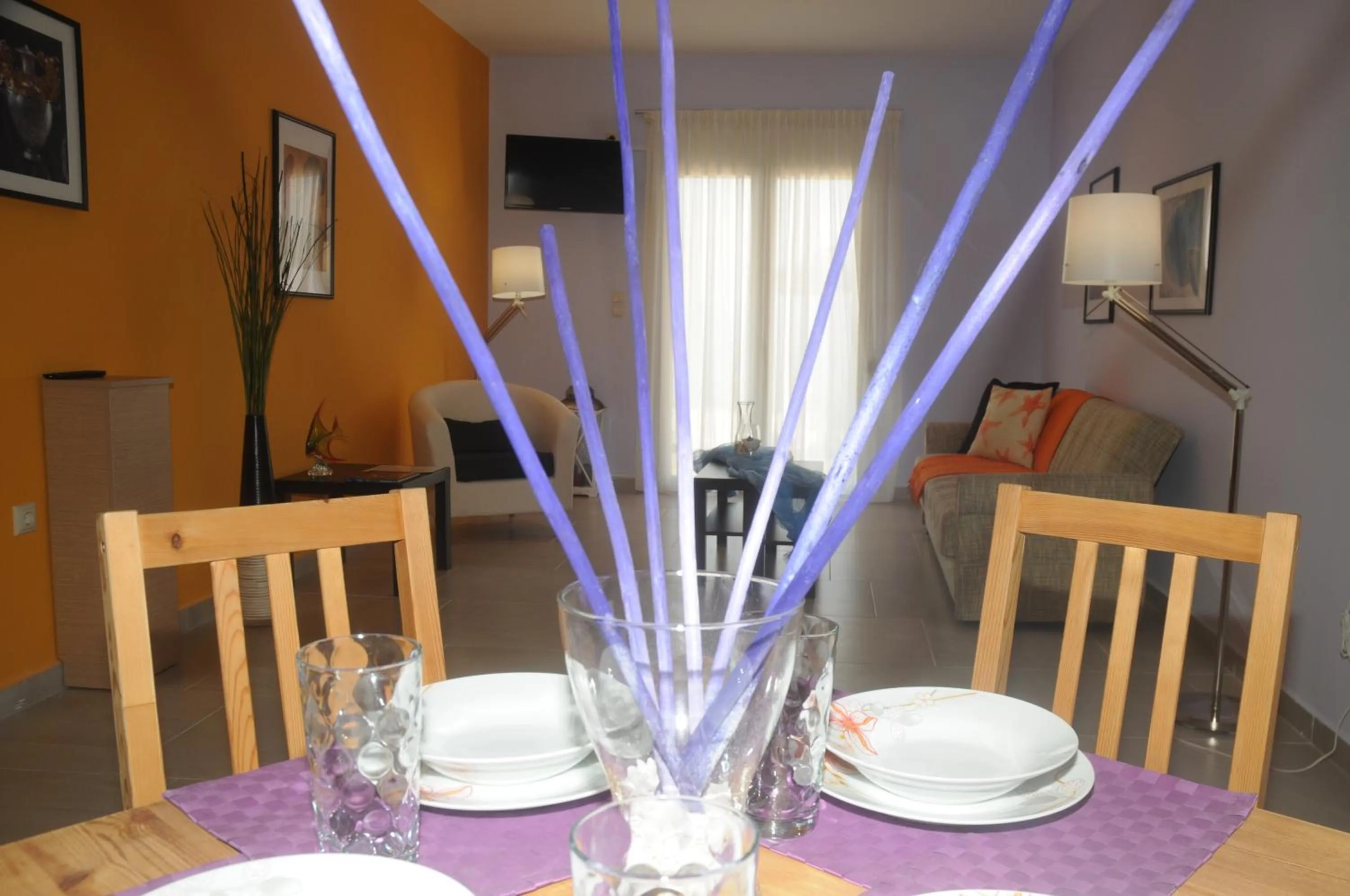 Dining area in Aegean View Villa