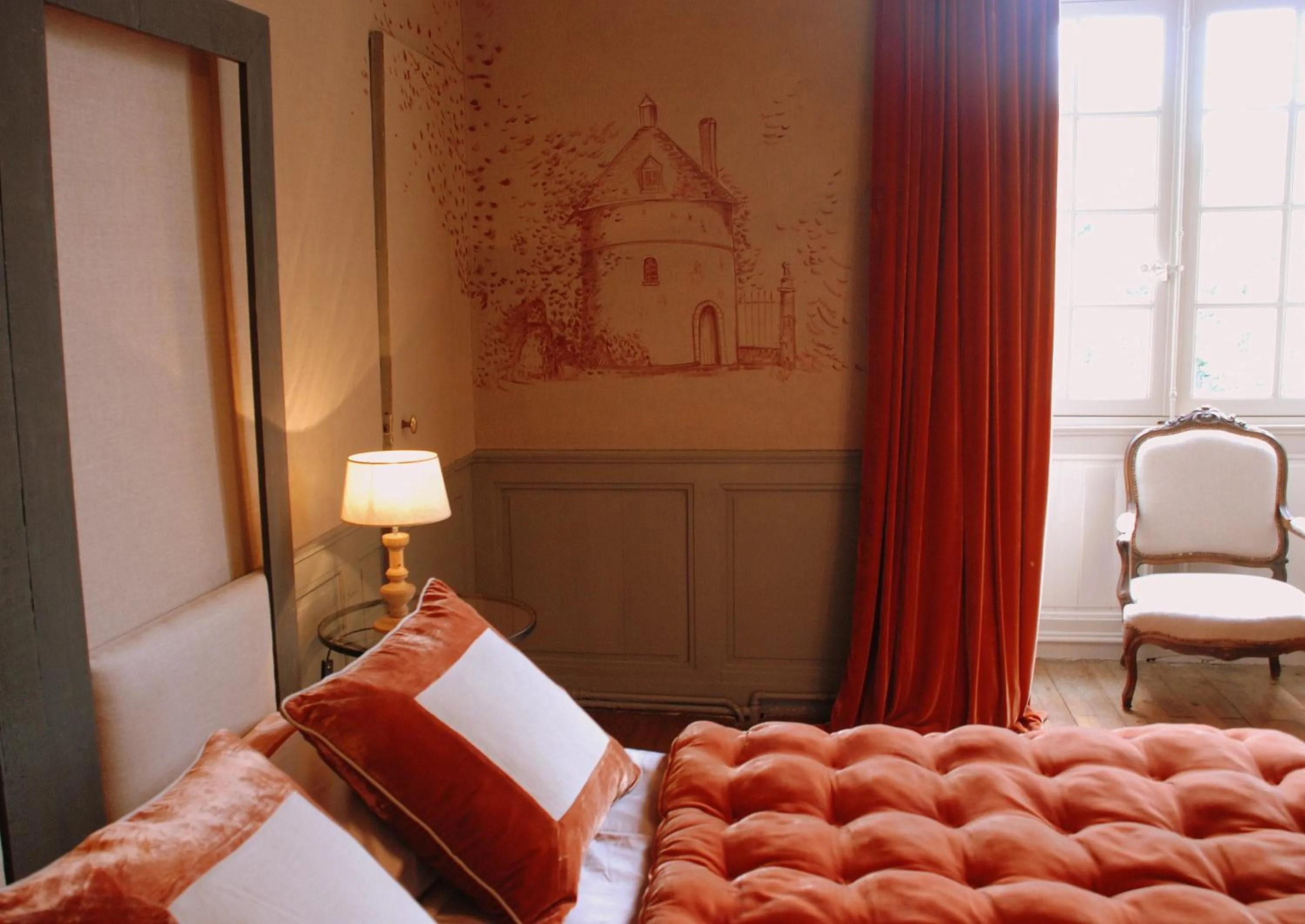 Bed in Château de Saint Paterne