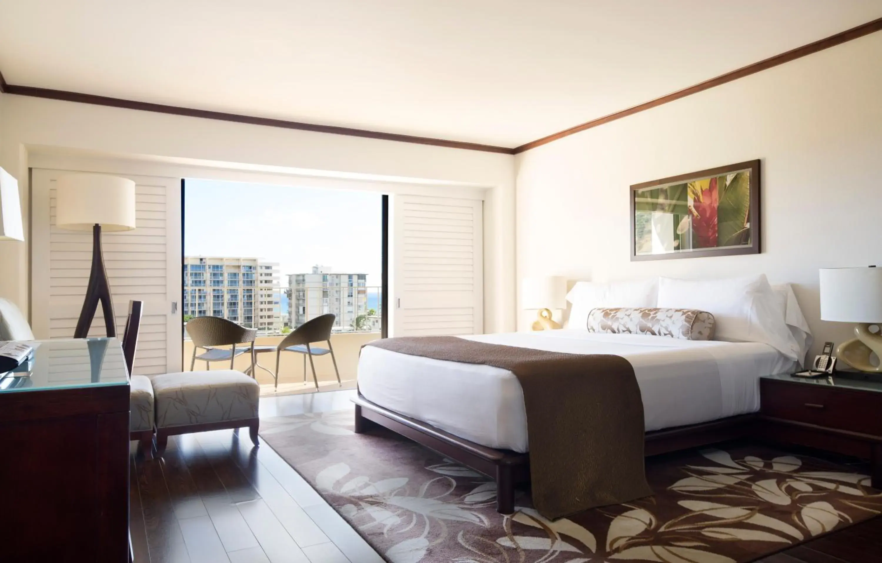 Partial Ocean View King in Lotus Honolulu at Diamond Head Partial Ocean View King in Lotus Honolulu at Diamond Head