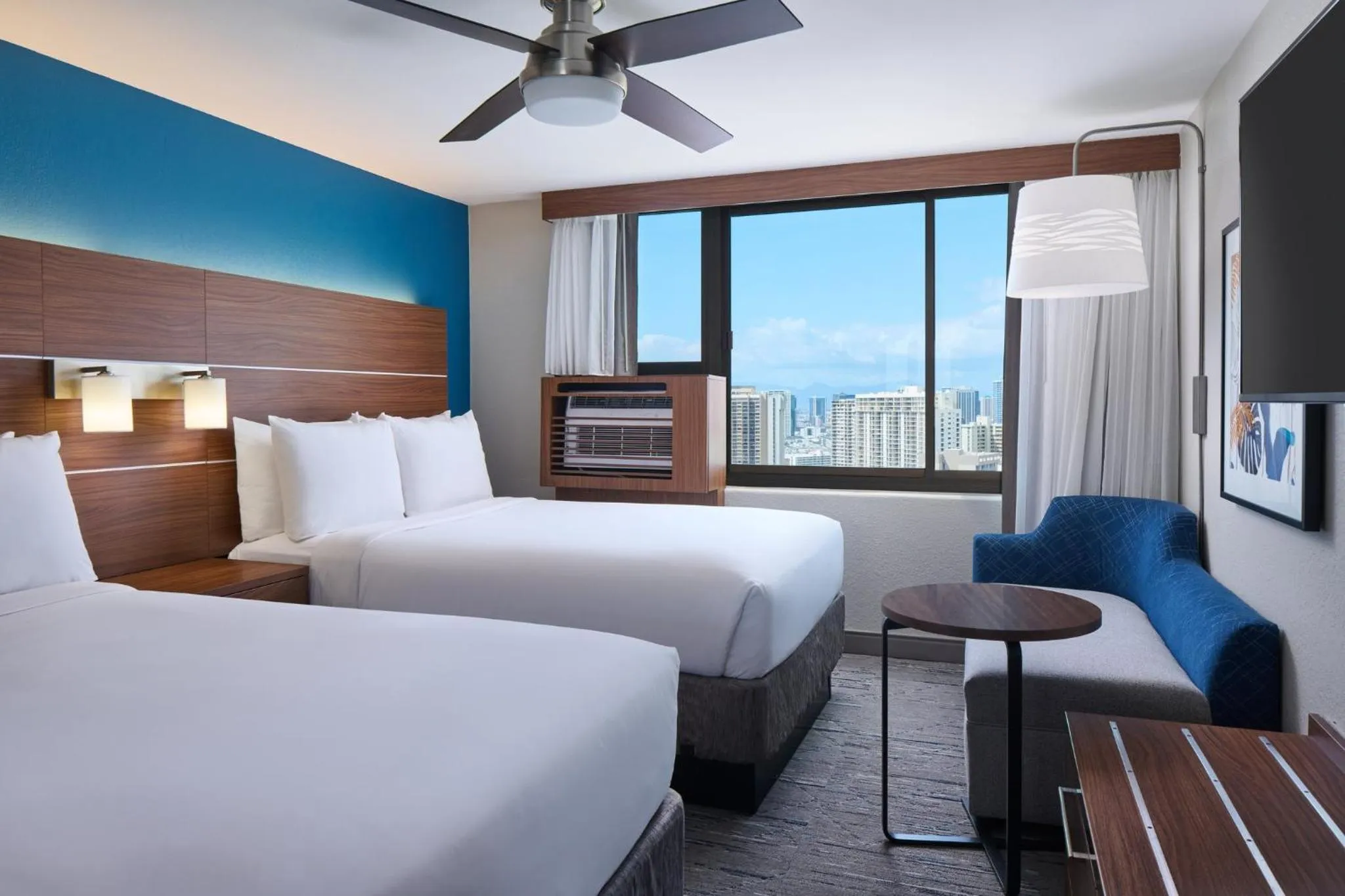 Photo of the whole room, Bed in Holiday Inn Express Waikiki by IHG