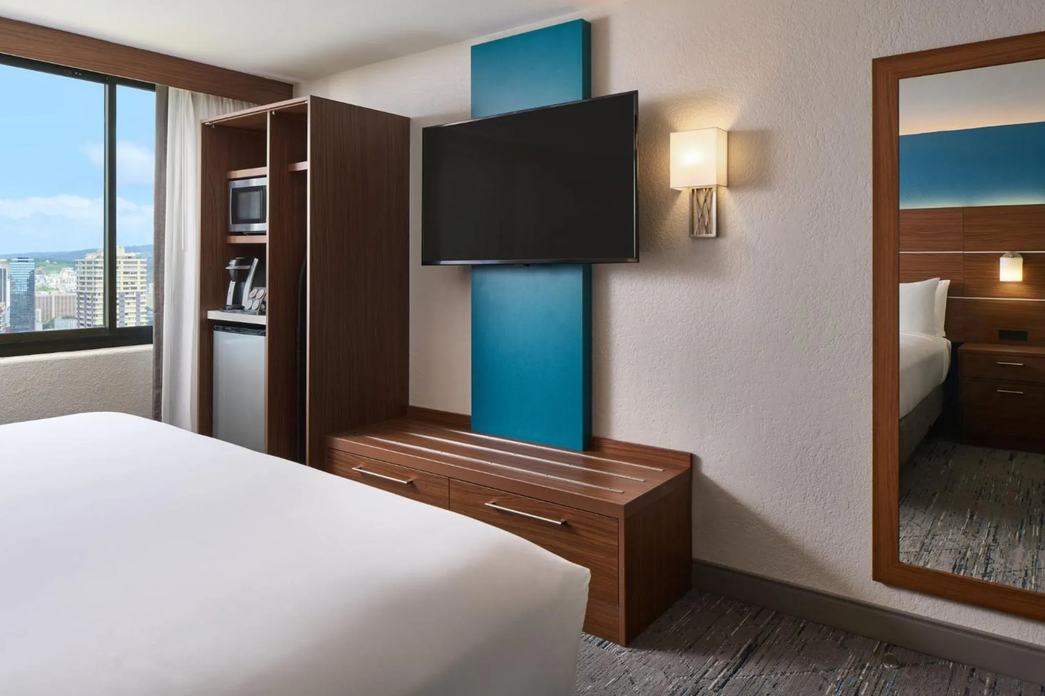Photo of the whole room, Bed in Holiday Inn Express Waikiki by IHG