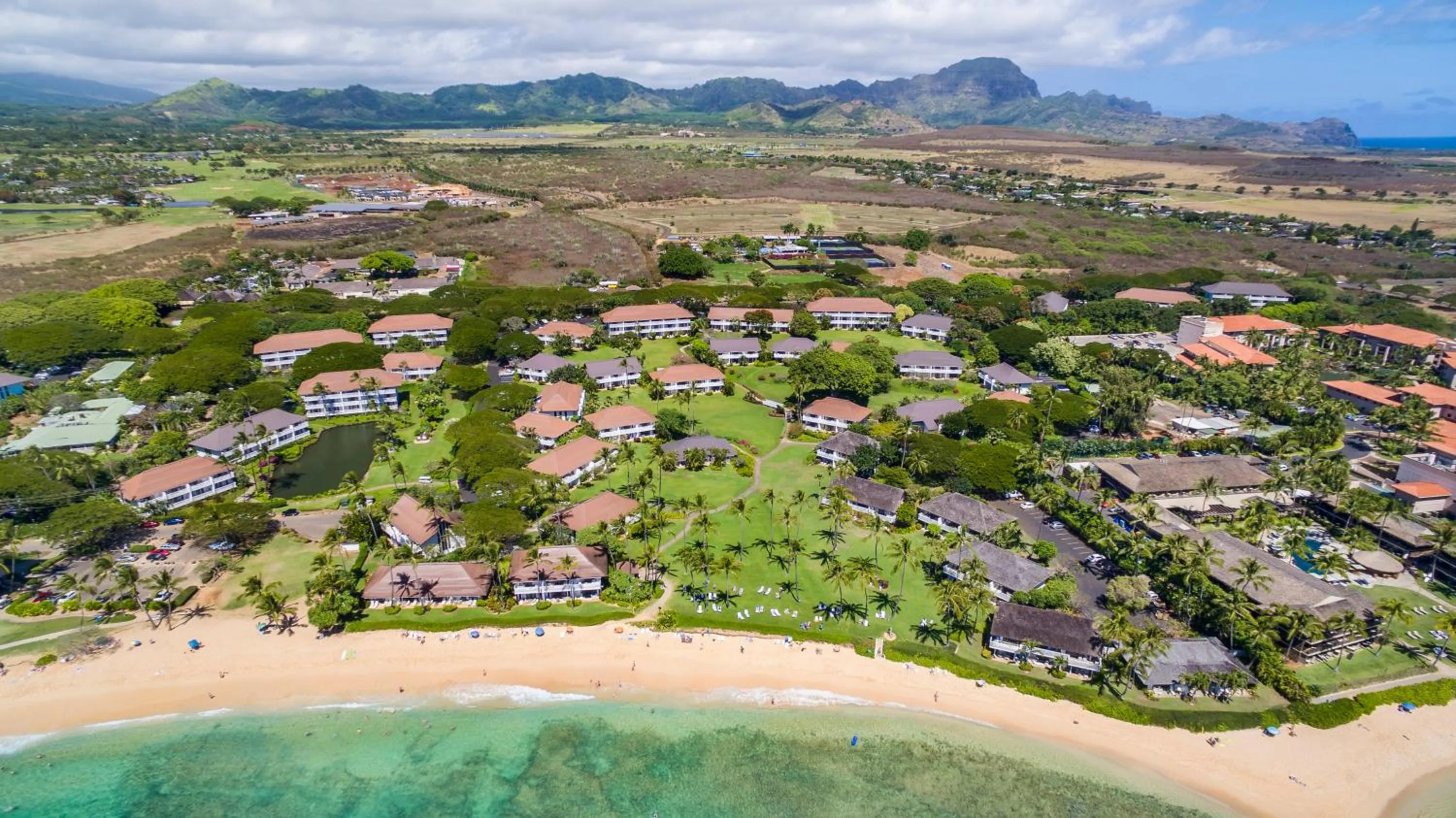 Bird's eye view in Kiahuna Plantation and Beach Bungalows by Castle