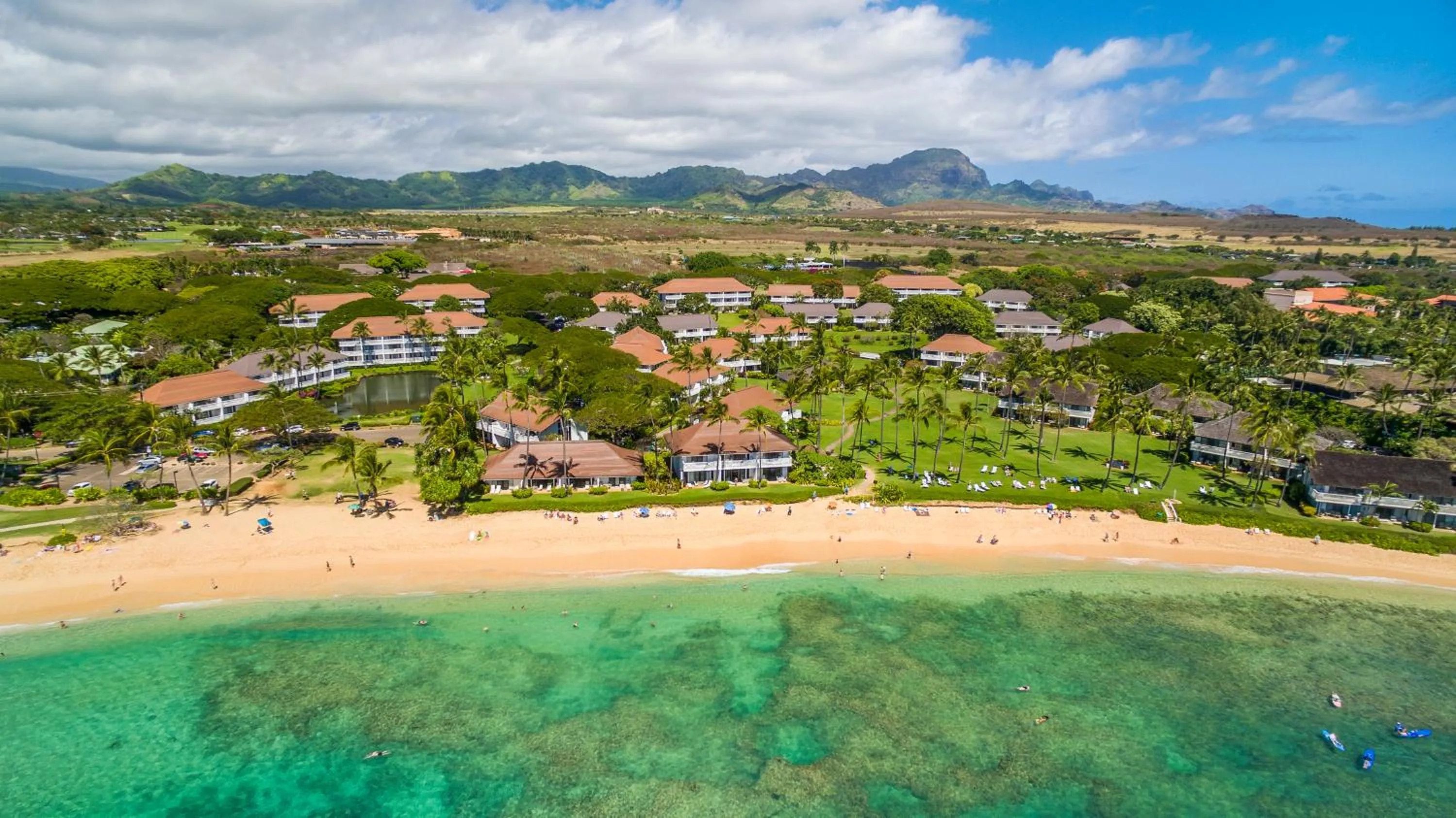 Bird's eye view in Kiahuna Plantation and Beach Bungalows by Castle