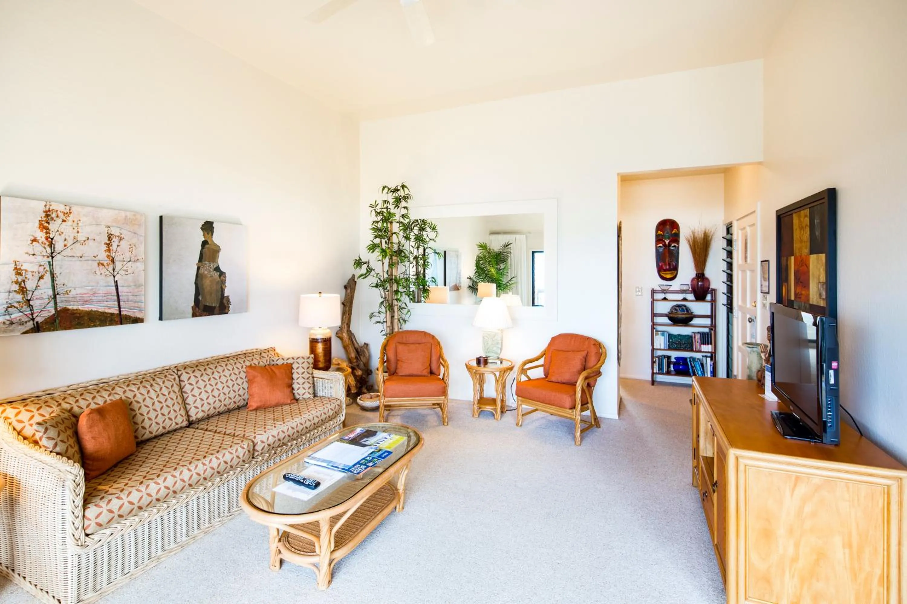 Living room in Castle Kaha Lani Resort