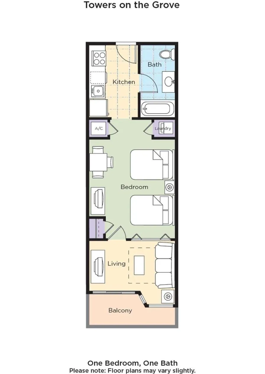 Photo of the whole room in Club Wyndham Towers on the Grove