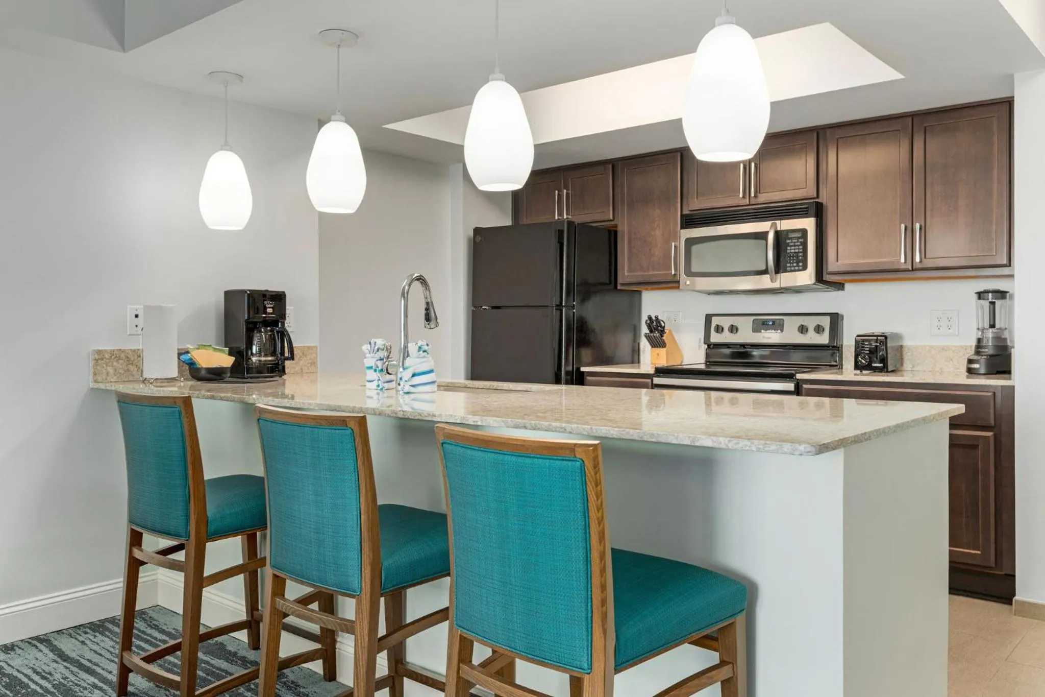 Communal kitchen in Club Wyndham Towers on the Grove
