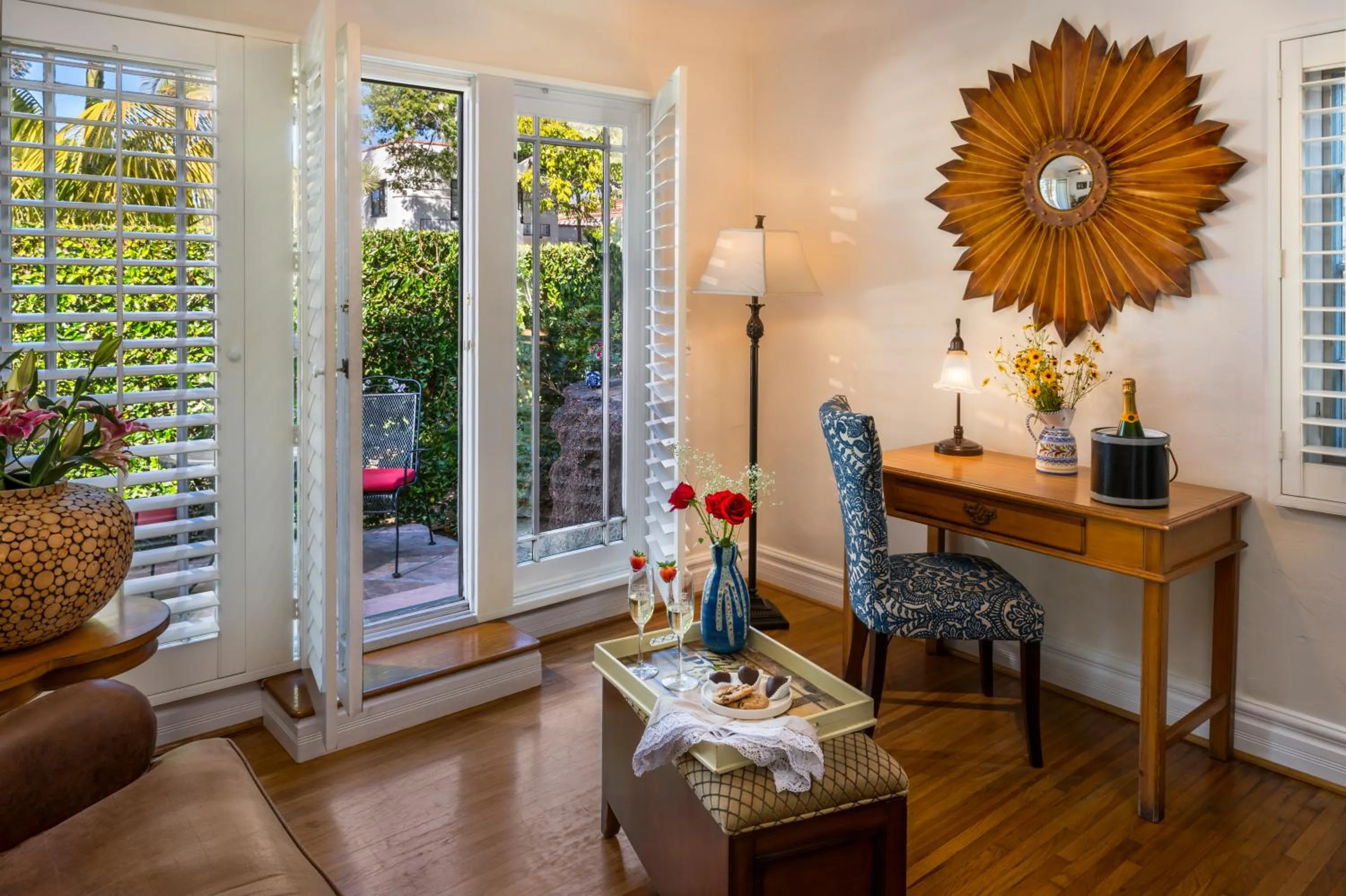 Patio in The Eagle Inn
