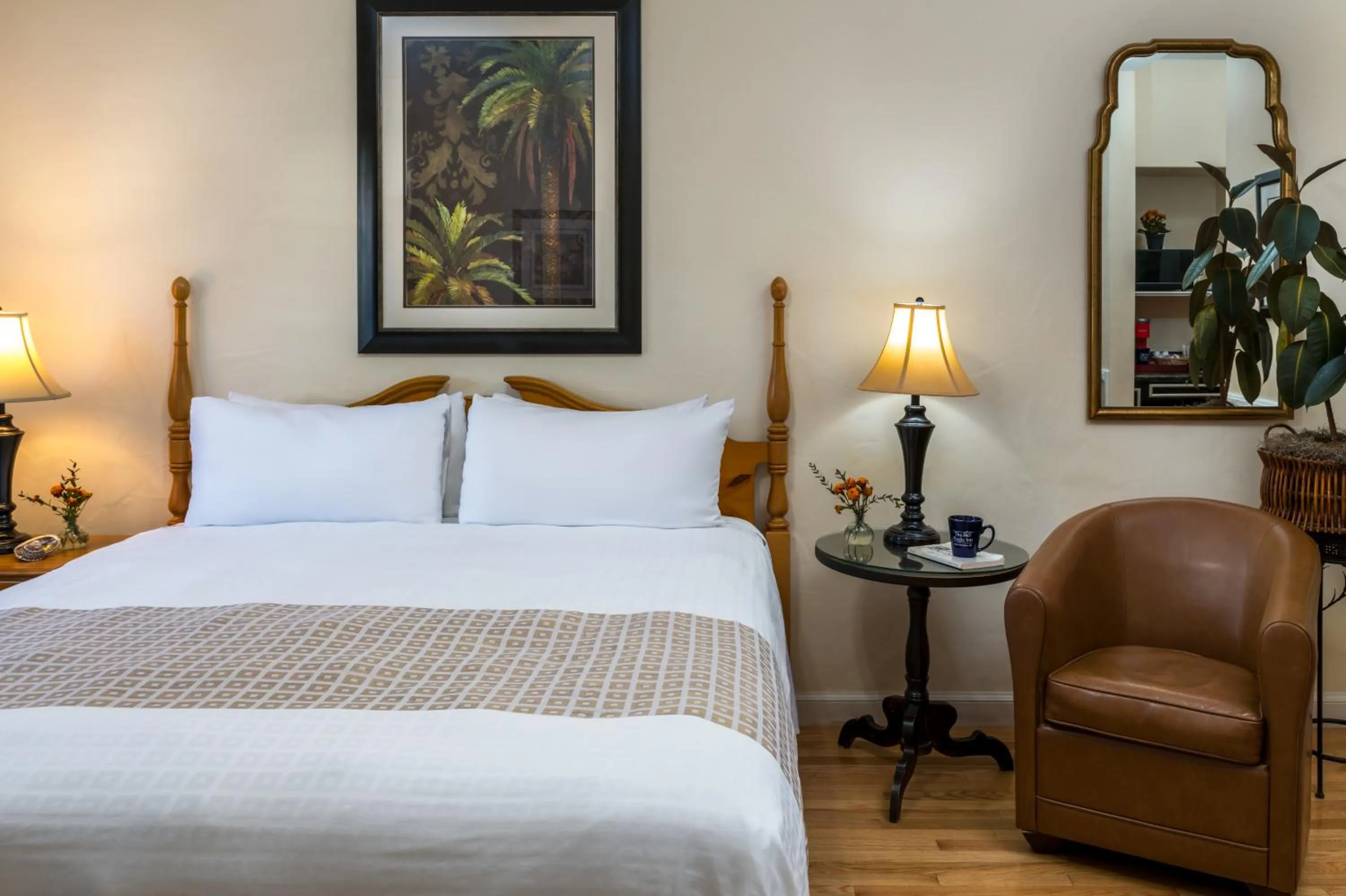 Bed in The Eagle Inn