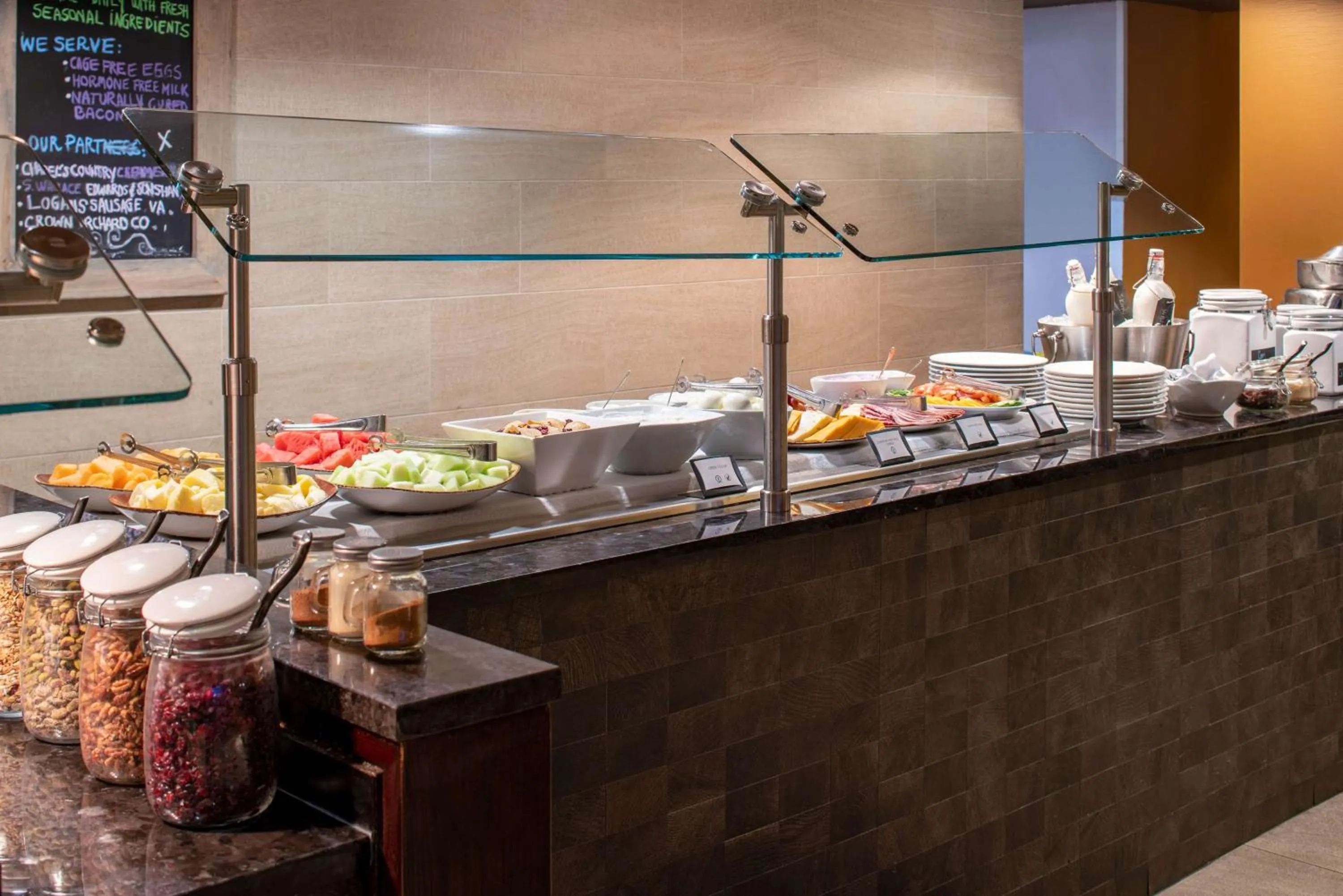 Buffet breakfast in Hyatt Regency Crystal City at Reagan National Airport