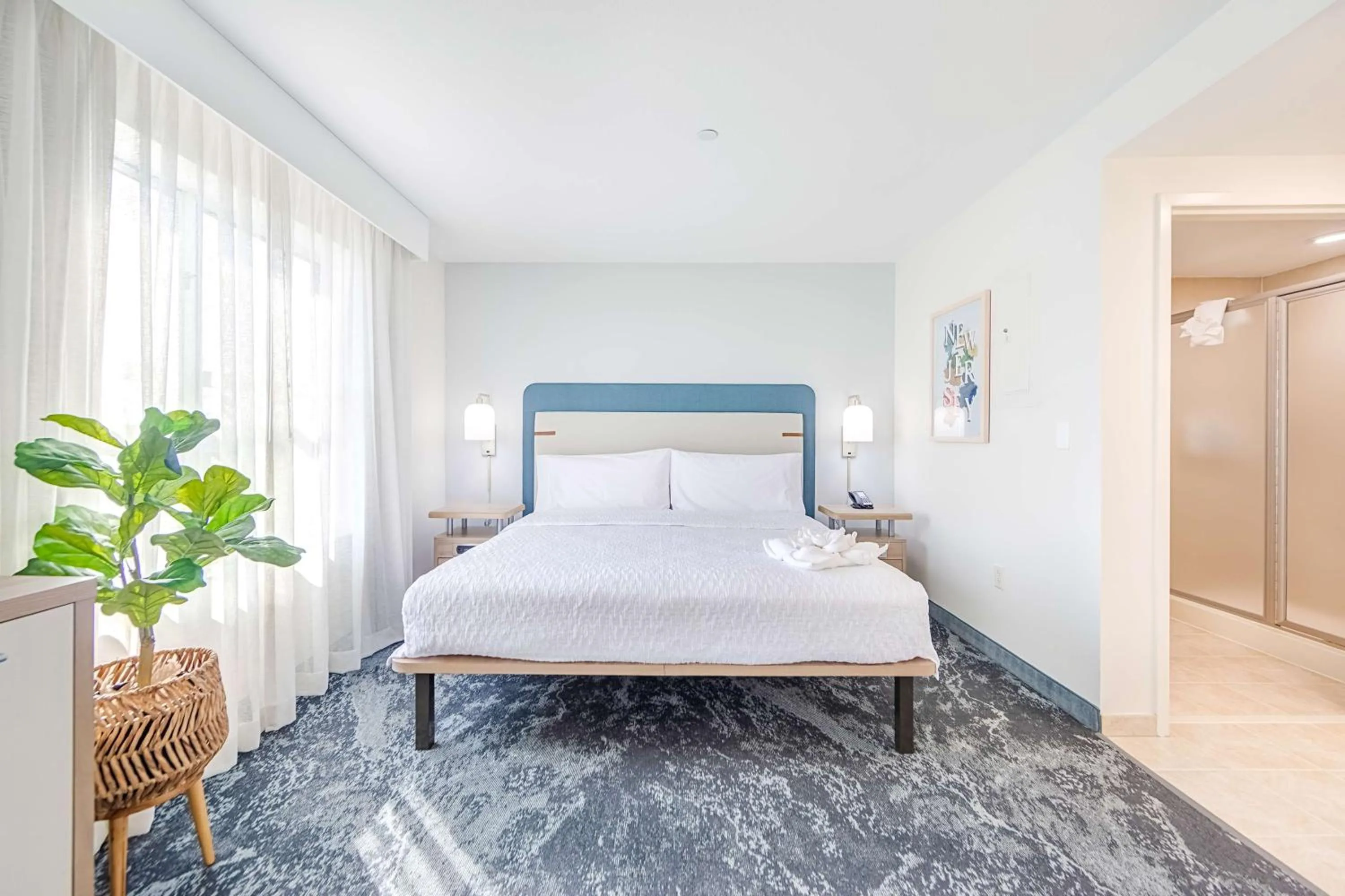 Bed in Homewood Suites by Hilton East Rutherford - Meadowlands, NJ