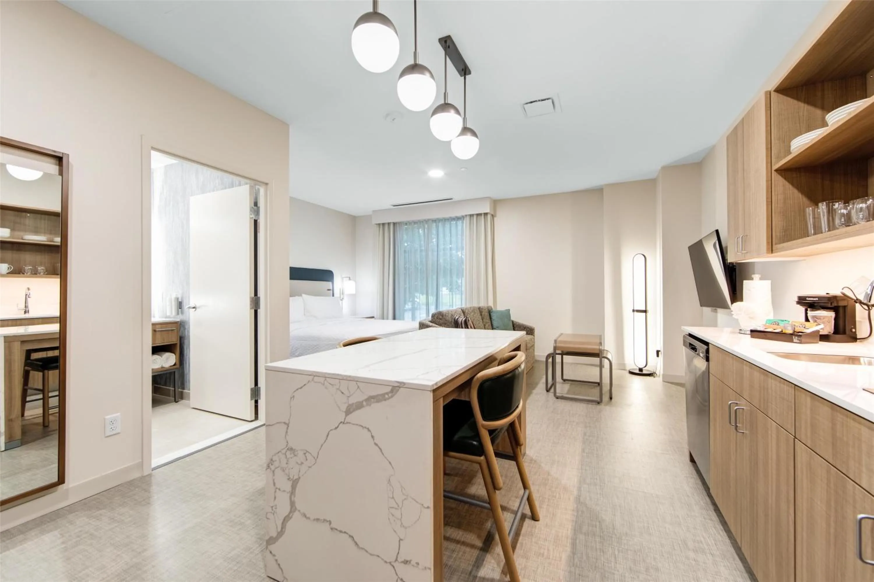 Kitchen or kitchenette in Homewood Suites by Hilton East Rutherford - Meadowlands, NJ