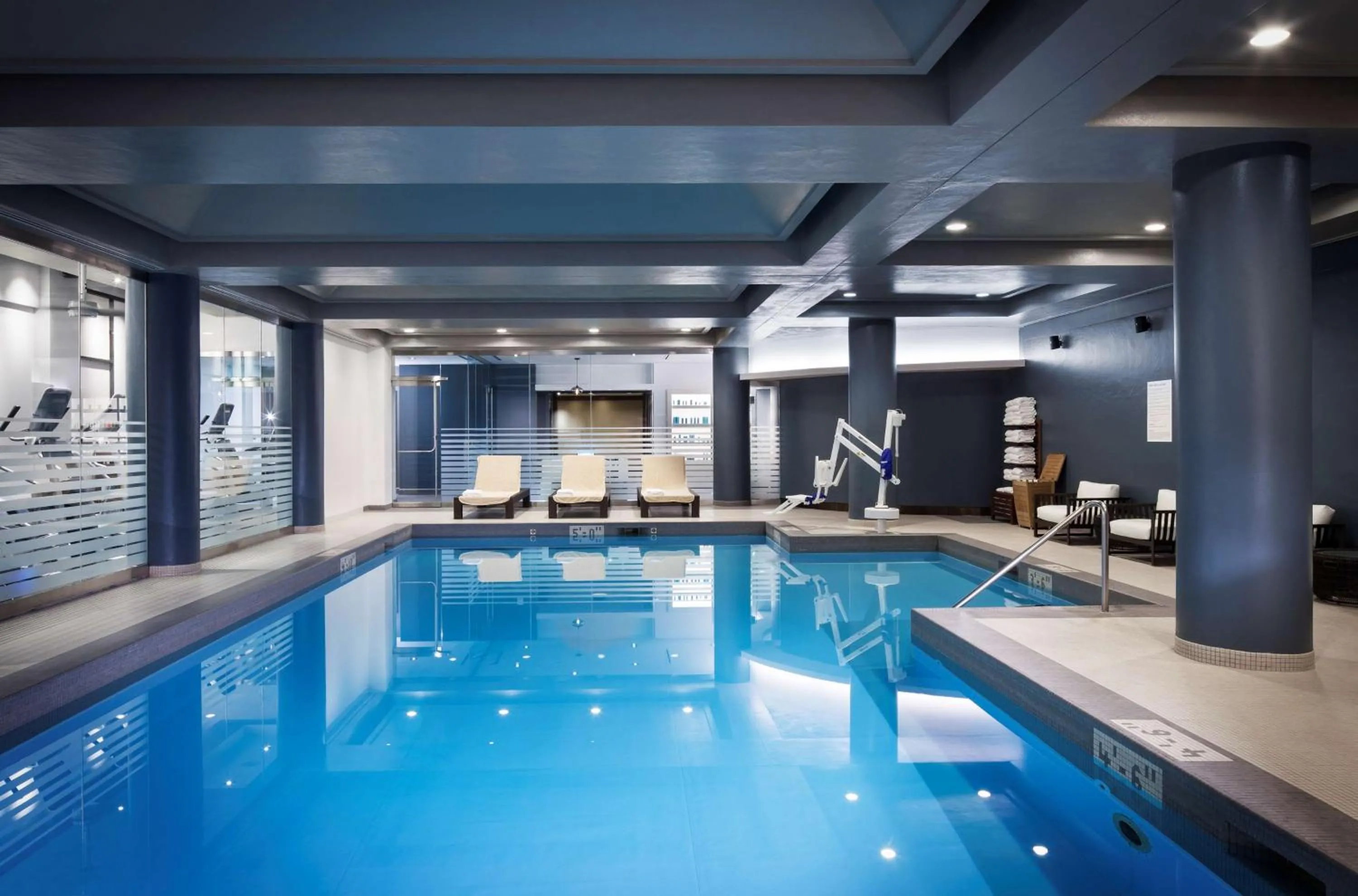 Pool view in The Logan Philadelphia, Curio Collection by Hilton