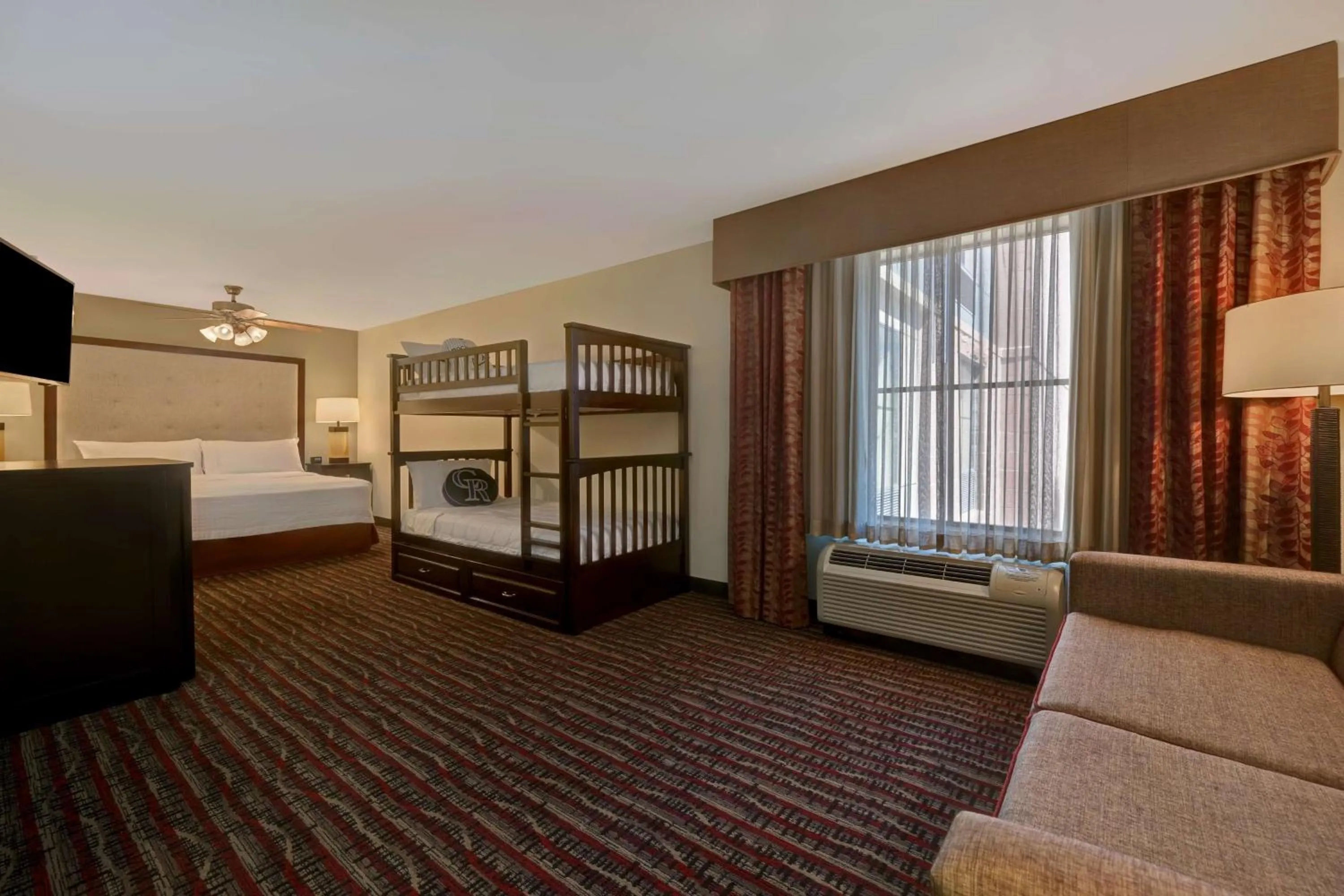 Living room, Bed in Homewood Suites by Hilton Denver Tech Center