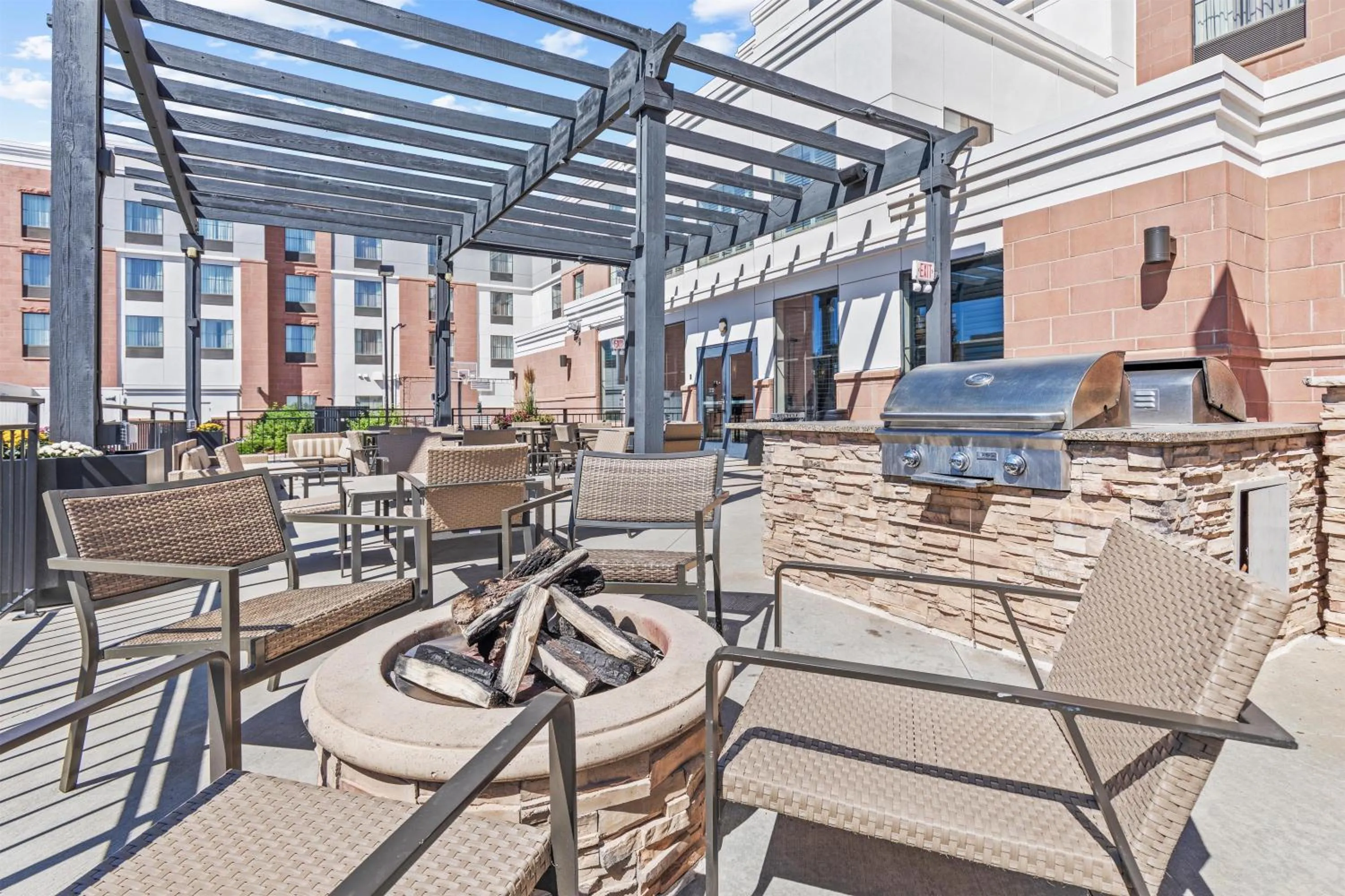 Patio in Homewood Suites by Hilton Denver Tech Center
