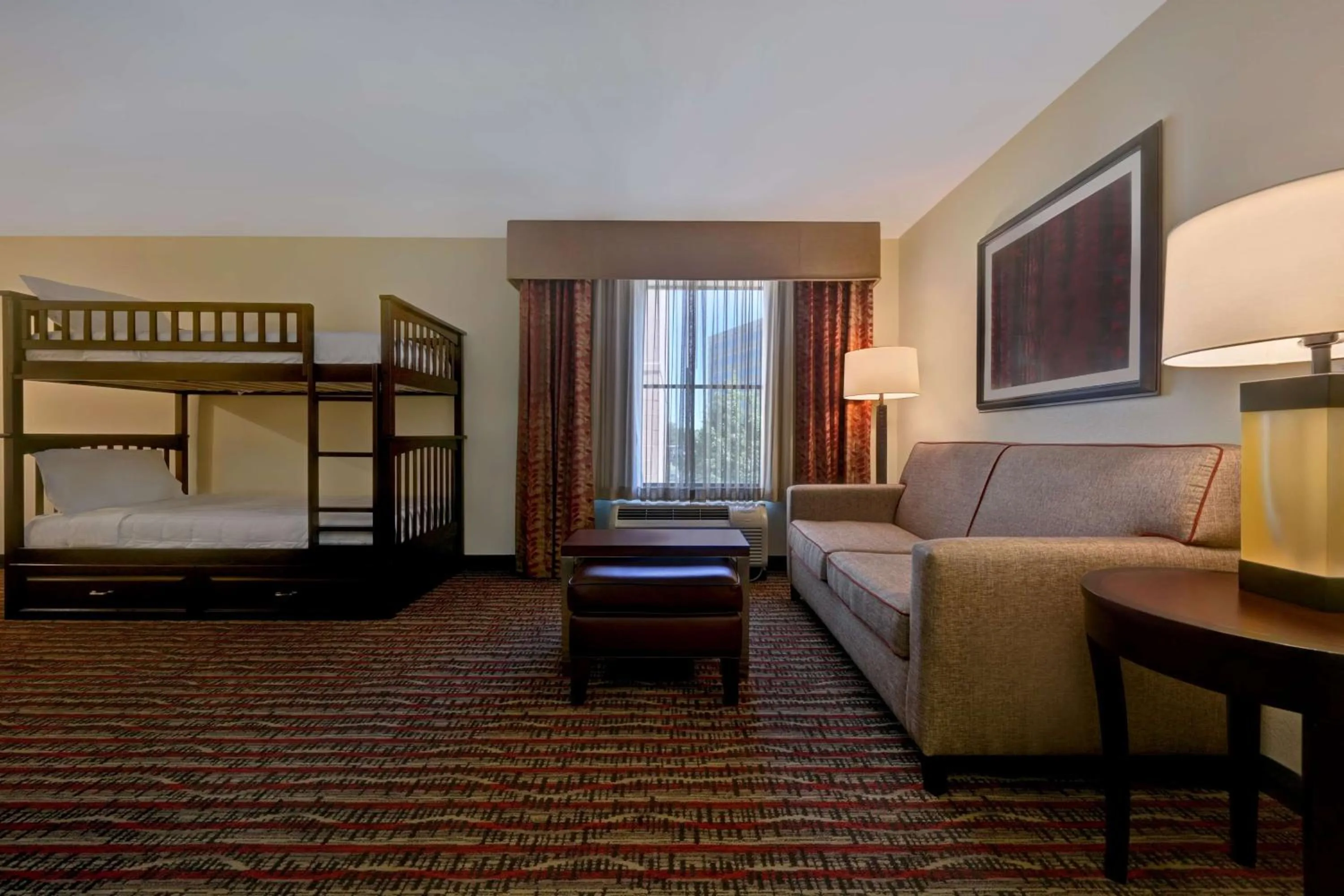Living room, Bed in Homewood Suites by Hilton Denver Tech Center