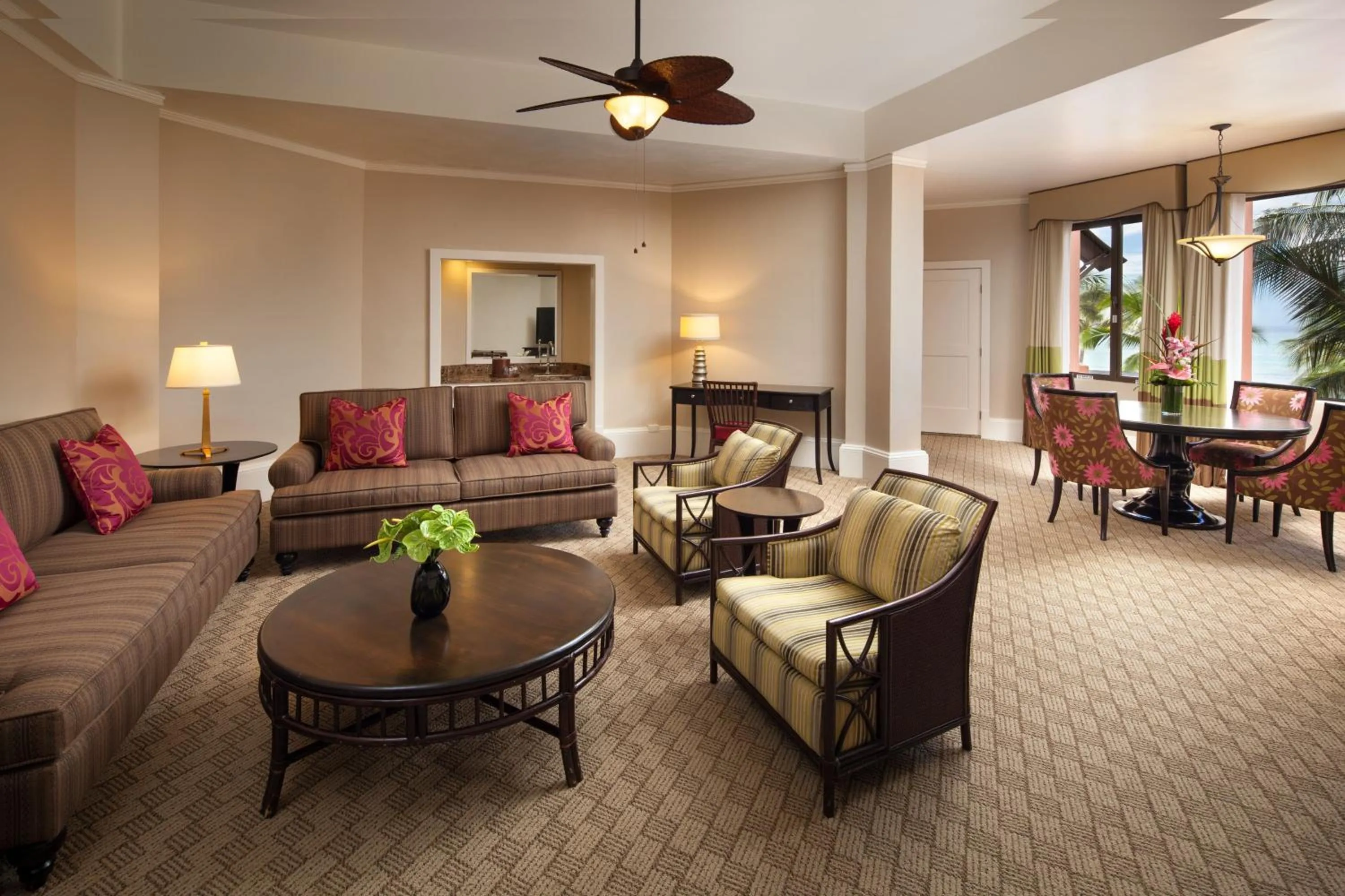 Photo of the whole room in The Royal Hawaiian, A Luxury Collection Resort, Waikiki