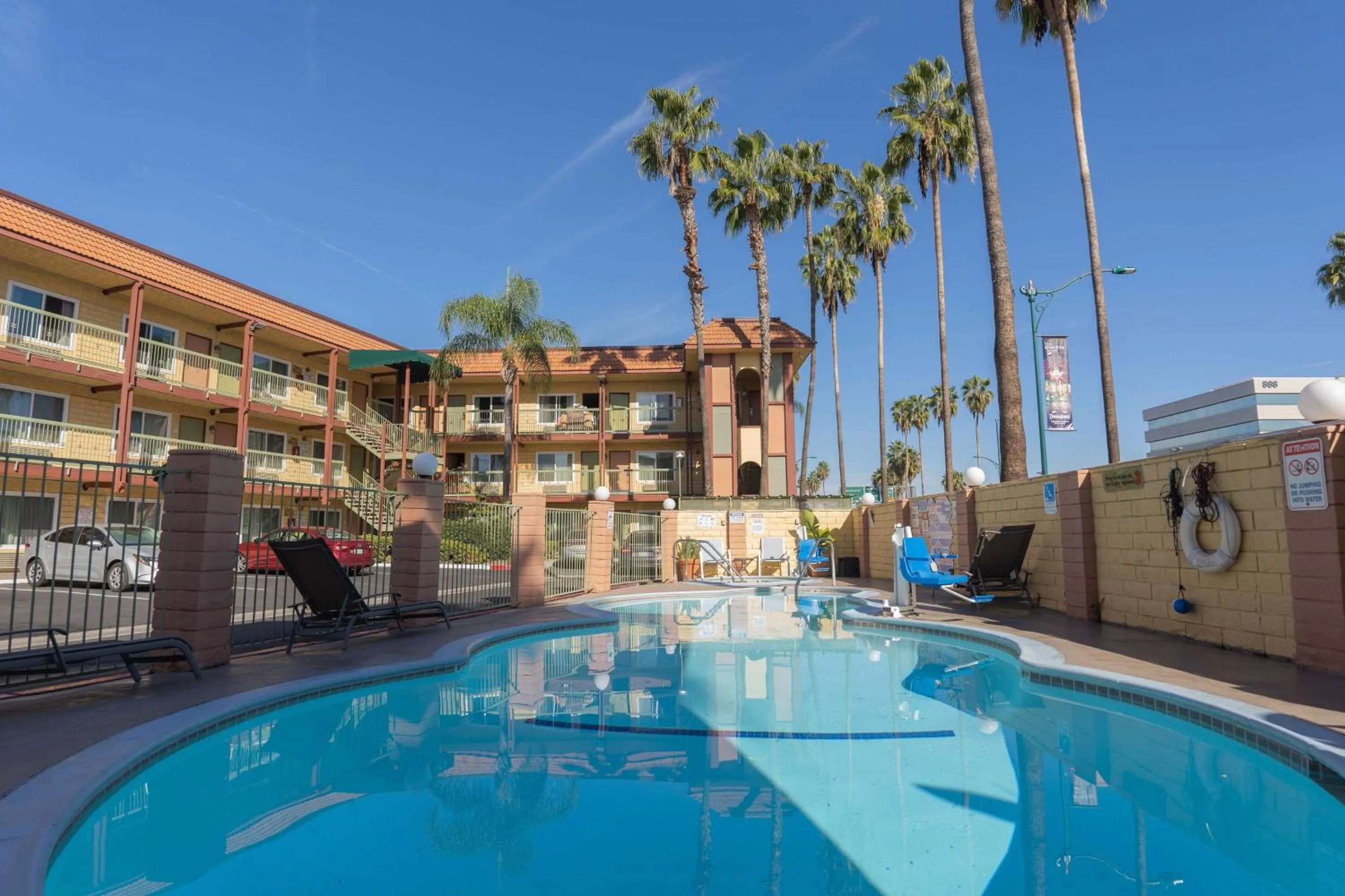 Pool view in Super 8 by Wyndham Anaheim/Disneyland Drive