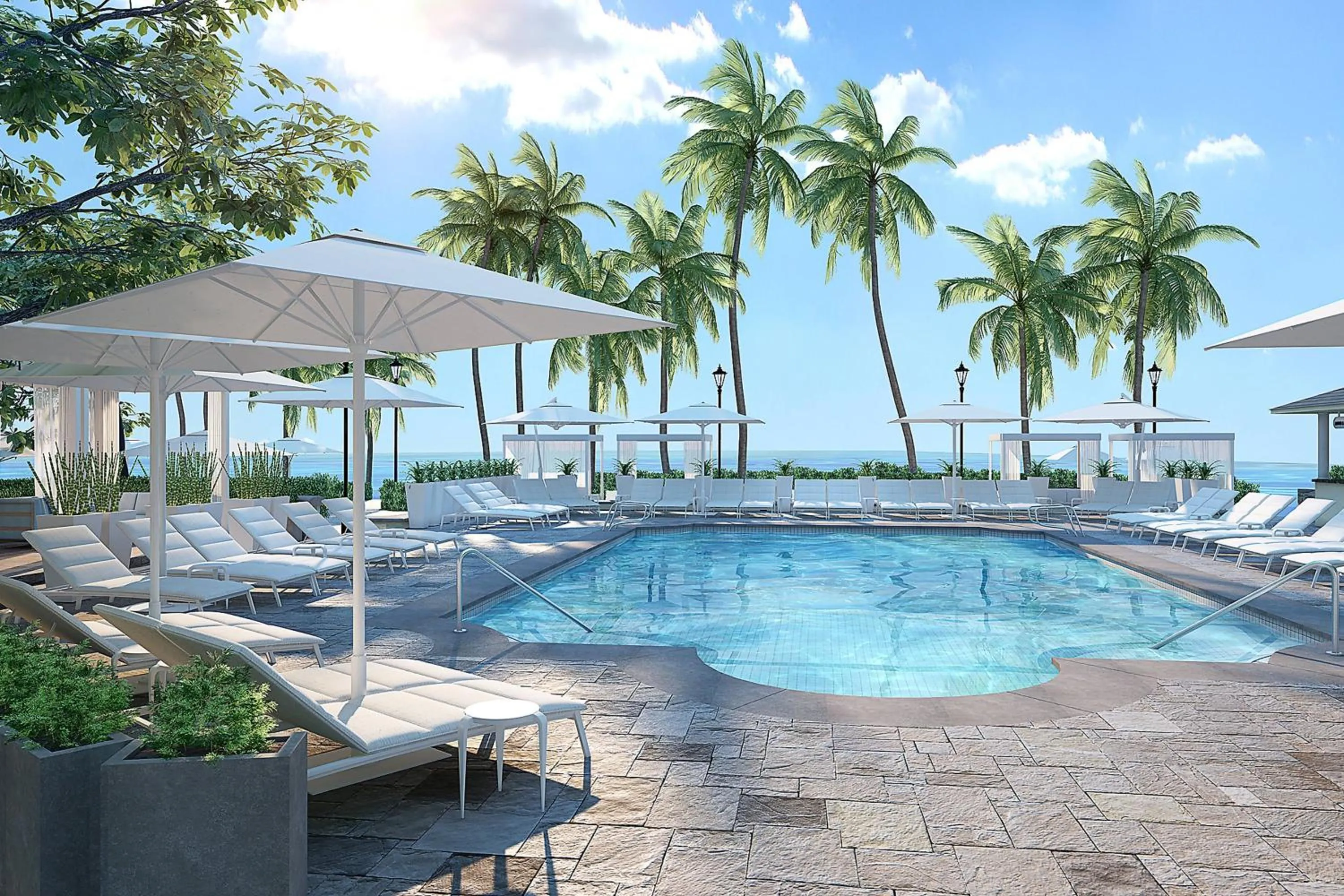 Swimming pool in Moana Surfrider, A Westin Resort & Spa, Waikiki Beach