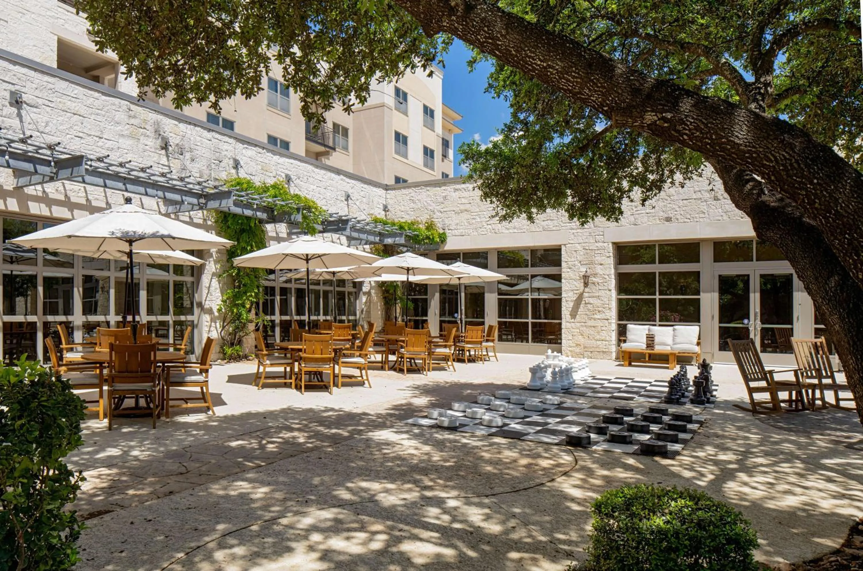 Dining area in Hilton San Antonio Hill Country