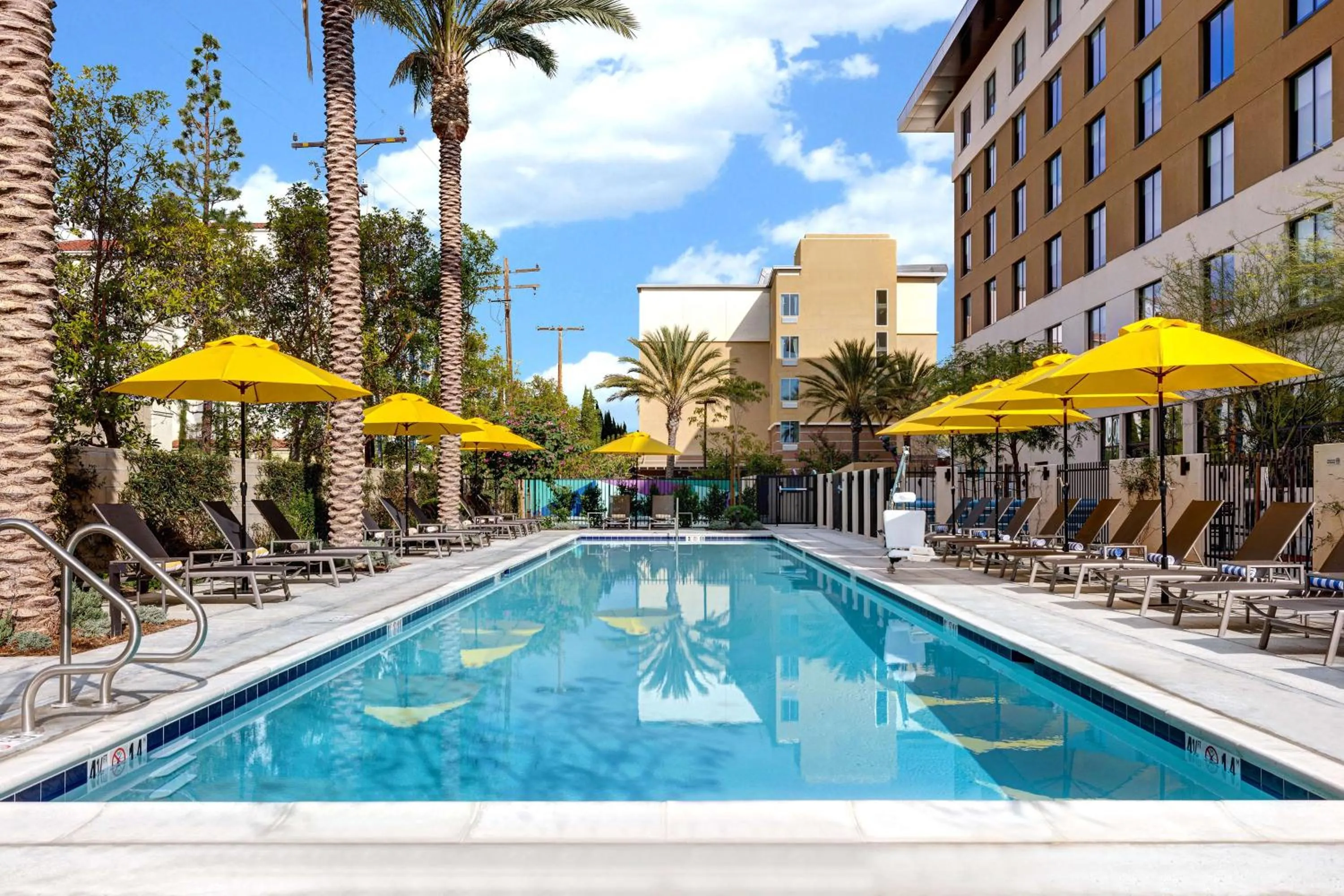 Pool view in Home2 Suites By Hilton Anaheim Resort